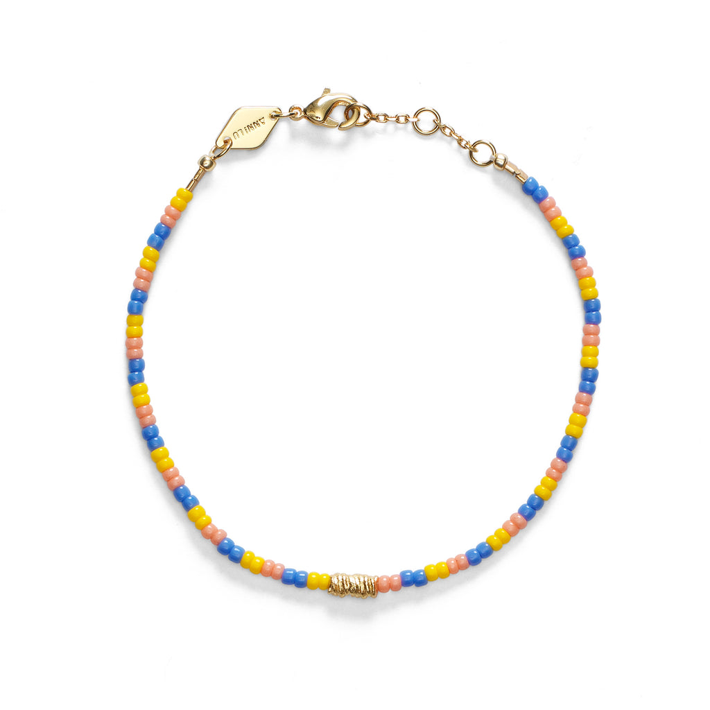 Paradiso Bracelet with Lemon Lobster Charm - Elegant Adjustable Bangle for Women | Perfect for Summer Outfits, Beach Vacations & Boho Fashion