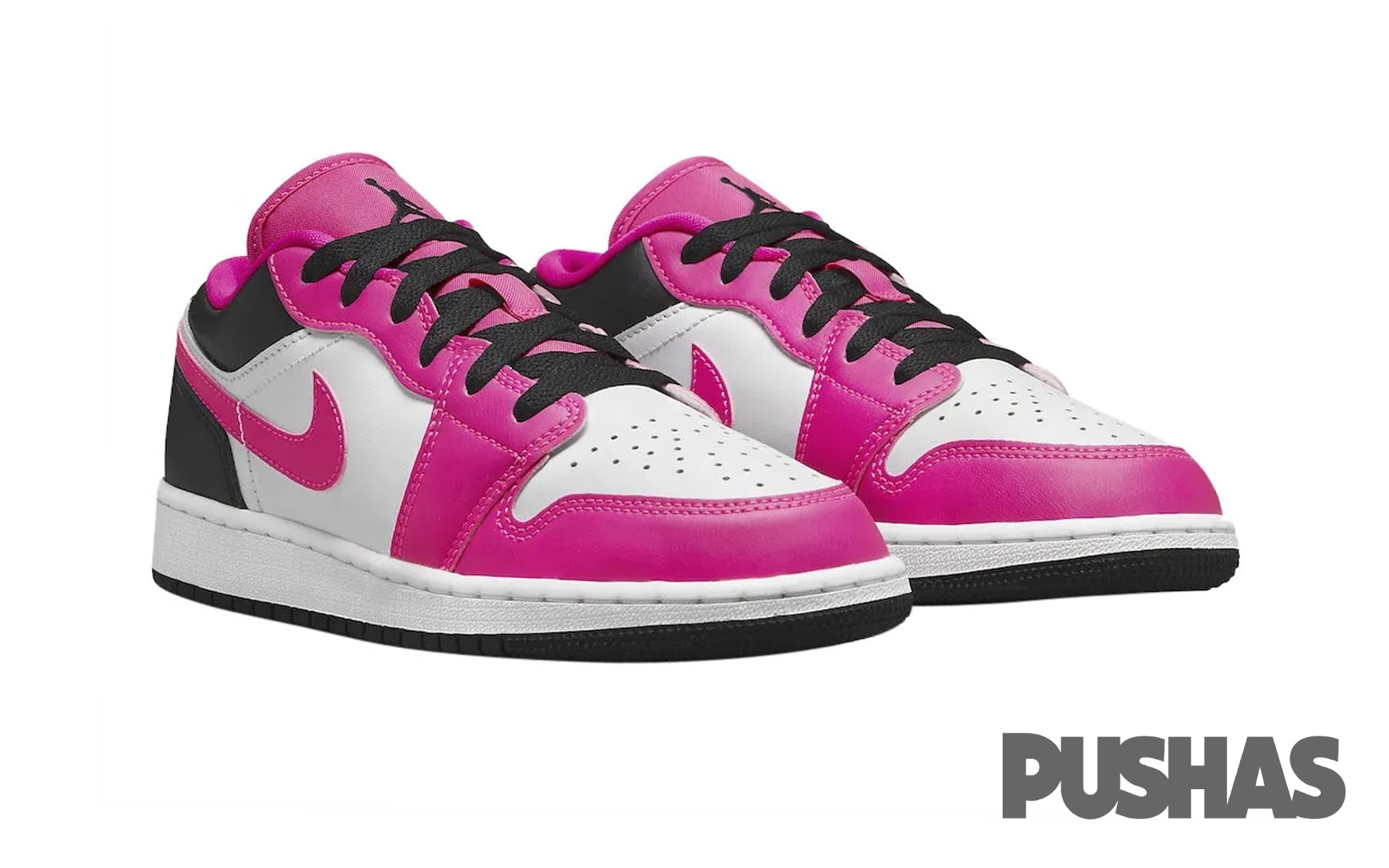 Air Jordan 1 Low 'Fierce Pink' GS Sneakers for Girls (2023) - Trendy Pink Basketball Shoes for School, Sports & Street Fashion