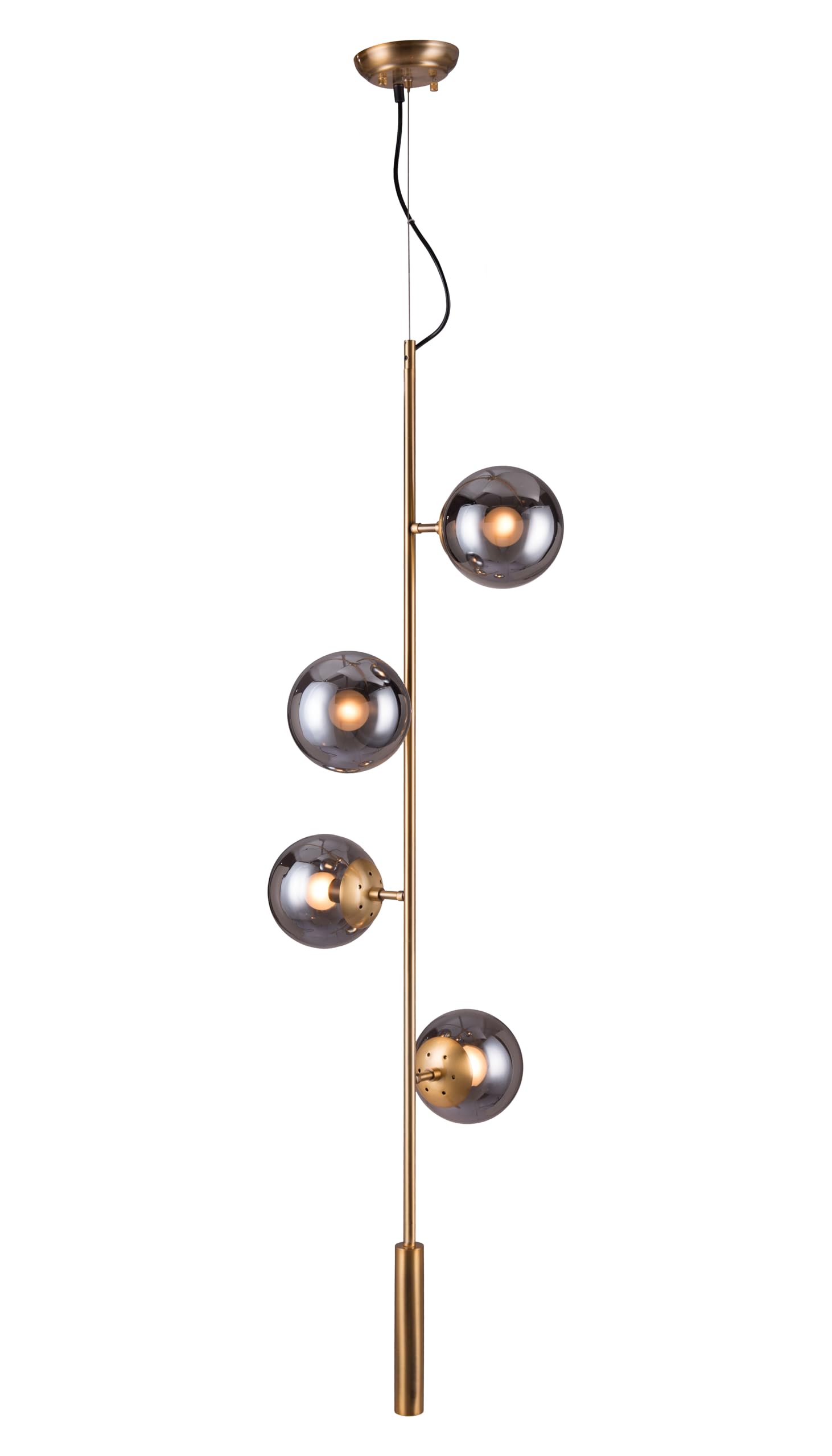 Zatara Brass Ceiling Lamp - Elegant Lighting for Living Room, Bedroom & Dining Area