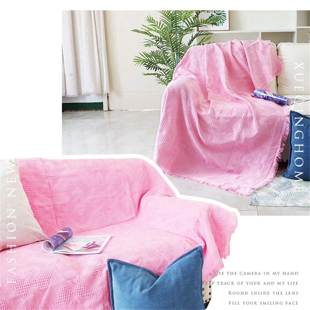 Boho Blanket - Diamond Dark Tapestry Sofa Throw, Soft Fabric Dust Cover for Couch (230x275cm, Gray) - Perfect for Living Room Decor, Cozy Home & Outdoor Picnics