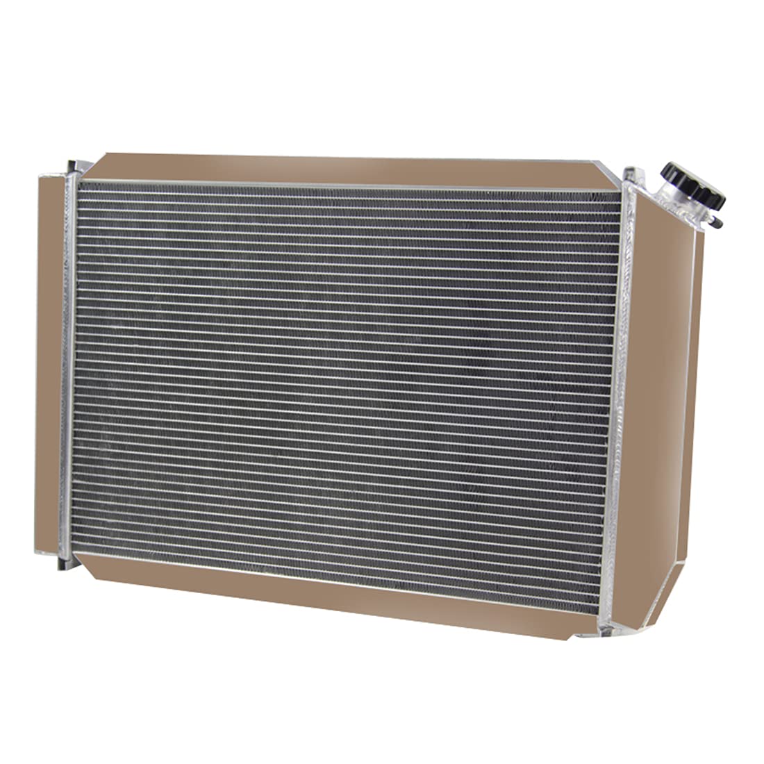 Ford Mustang 1980-1993 Aluminum Radiator Kit - 3 Row Full Aluminum Radiator with Fan Shroud & Thermostat Relay | Fits Thunderbird 80-88, Mercury Cougar 80-88, Lincoln Mark VII 84-92 | Perfect for Engine Cooling & Performance Upgrades