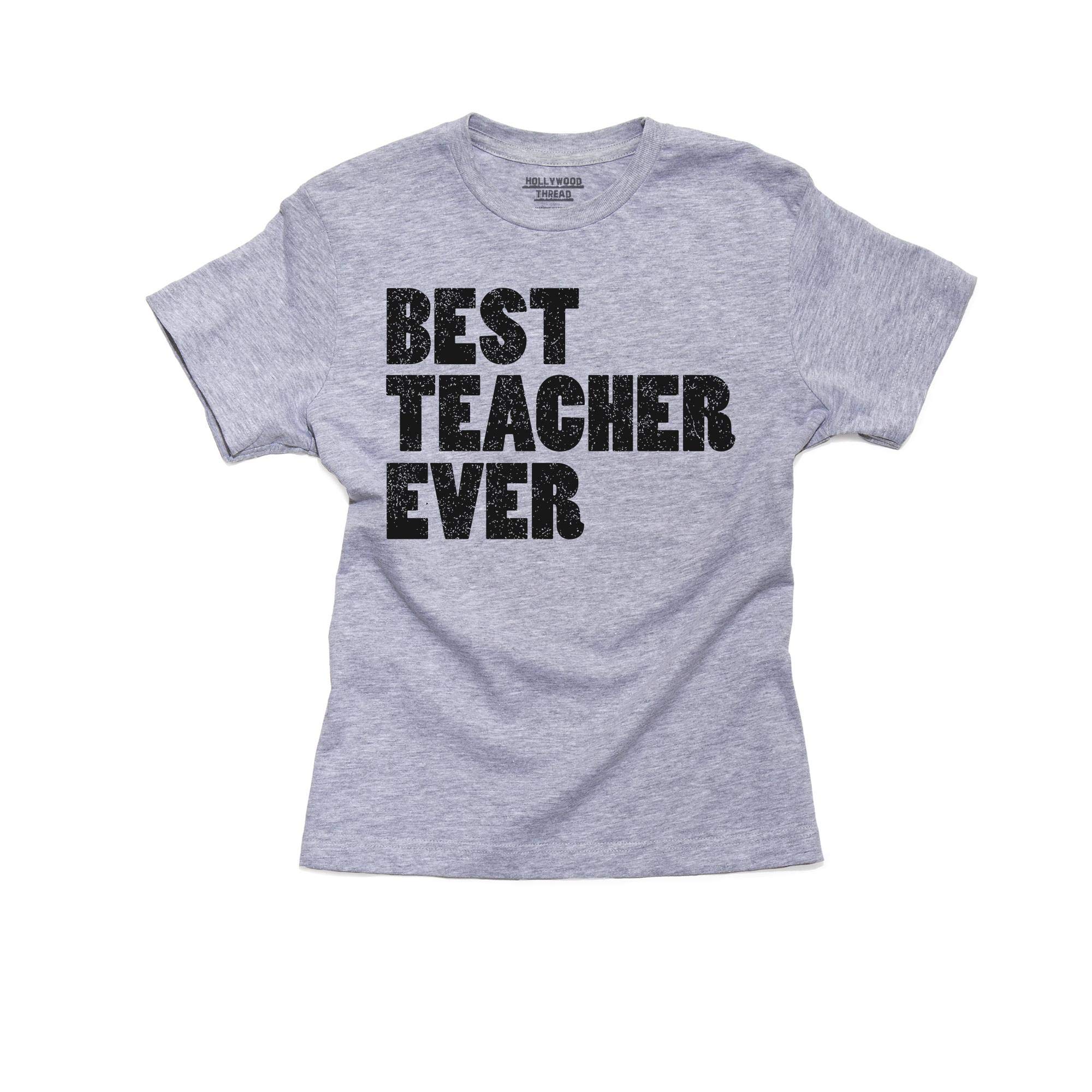 Best Teacher Ever! - Soft Cotton Youth T-Shirt with Bold Large Print - Perfect for Teacher Appreciation Gifts & School Events