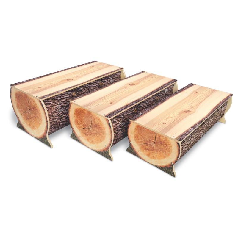 Handcrafted Live Edge Wood Bench - 10