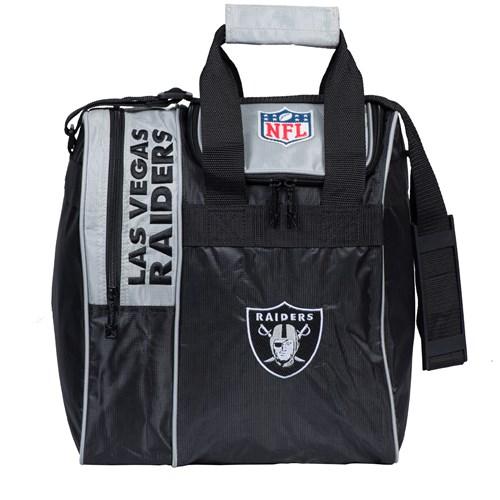 KR Strikeforce 2020 NFL Las Vegas Raiders Official Licensed Single Tote Bowling Bag - Durable Sports Gear for Football Fans, Team Spirit Accessories for Game Day & Travel