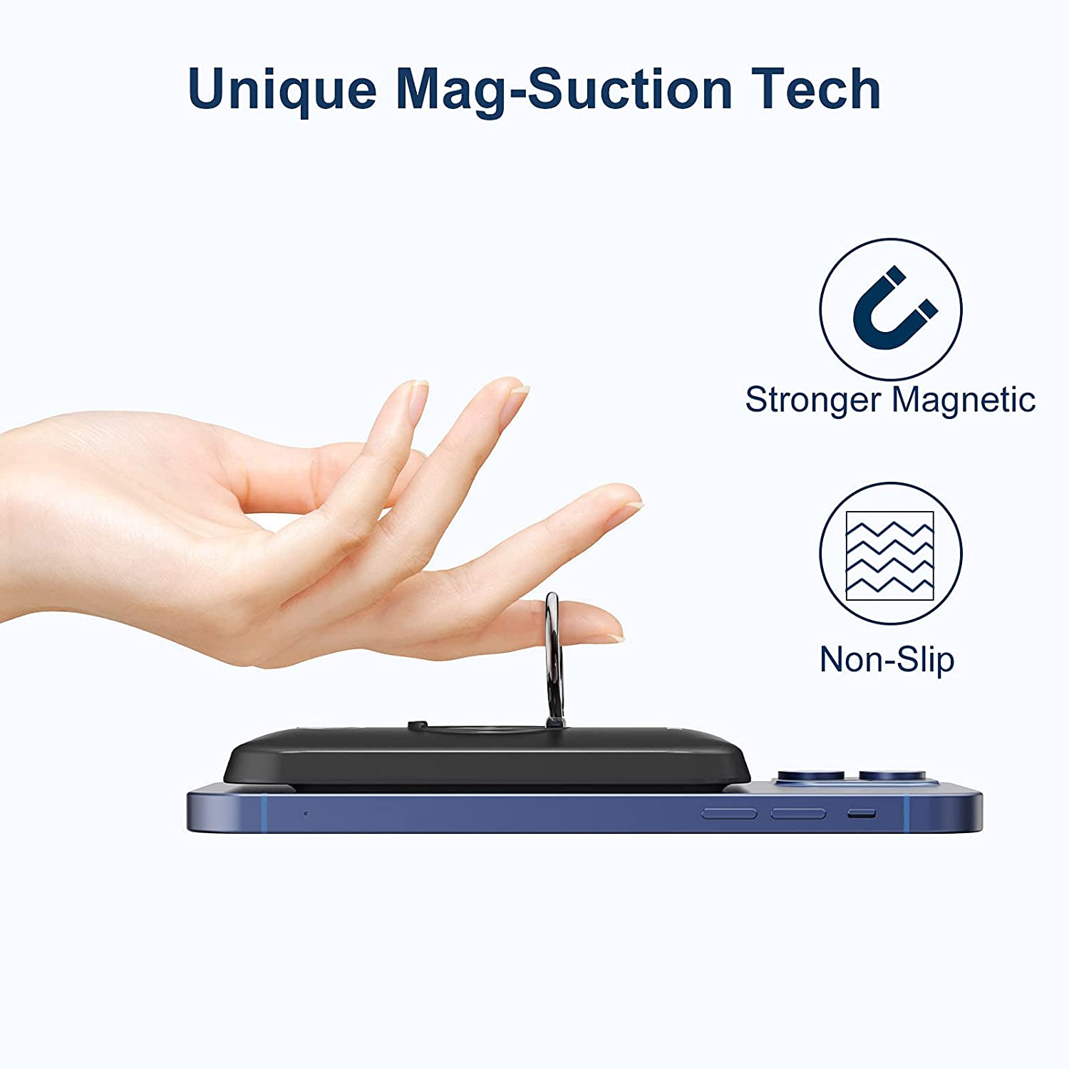6000mAh Magnetic Wireless Power Bank - Portable iPhone Charger for iPhone 12/13/14/15, Fast Charging Portable Battery Pack | Perfect for Travel, Outdoor Adventures & Daily Commute