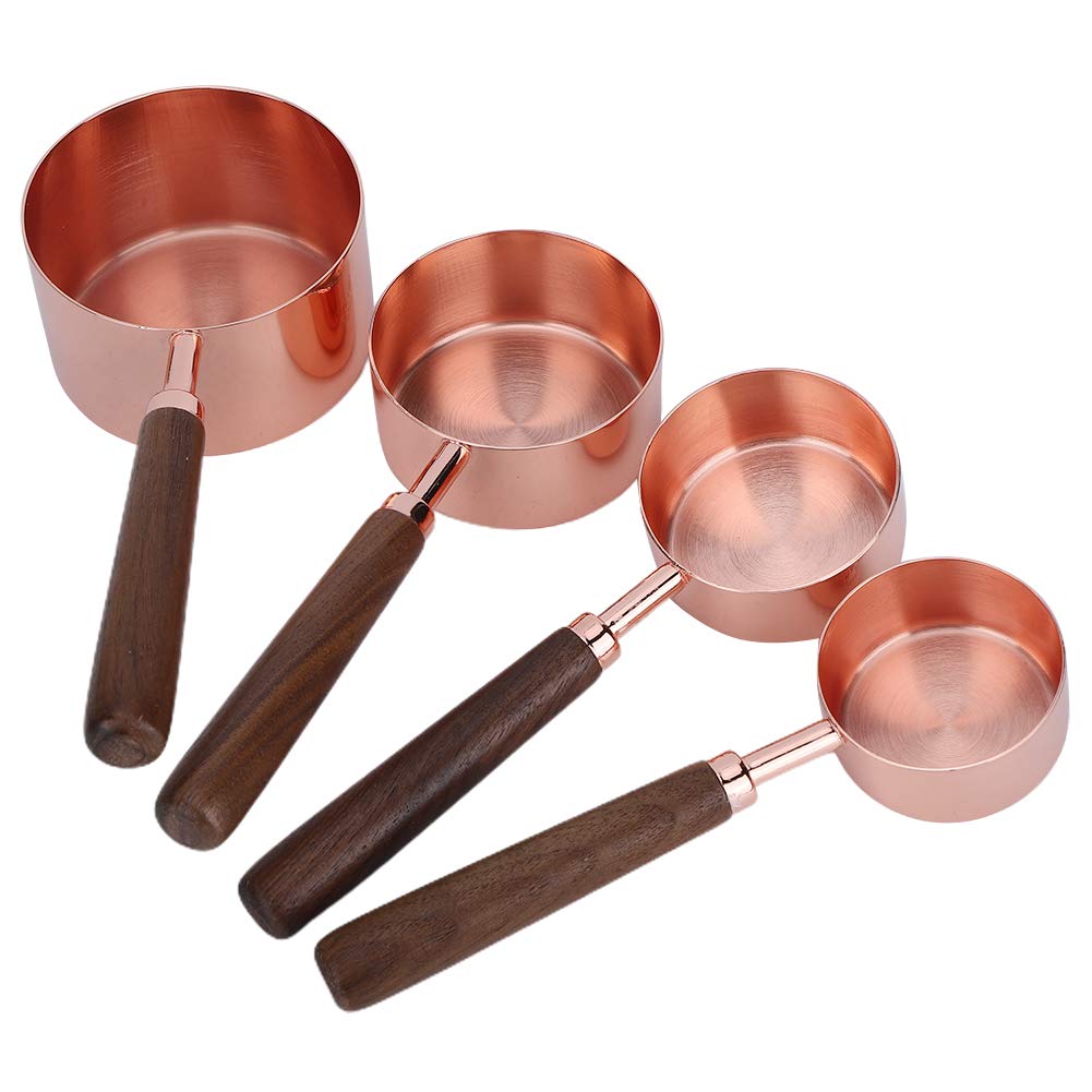 Premium Rose Gold Measuring Cups and Spoons Set - Stainless Steel Kitchen Tools for Baking, Cooking, and Meal Prep | Perfect for Home Chefs, Bakers, and Food Enthusiasts