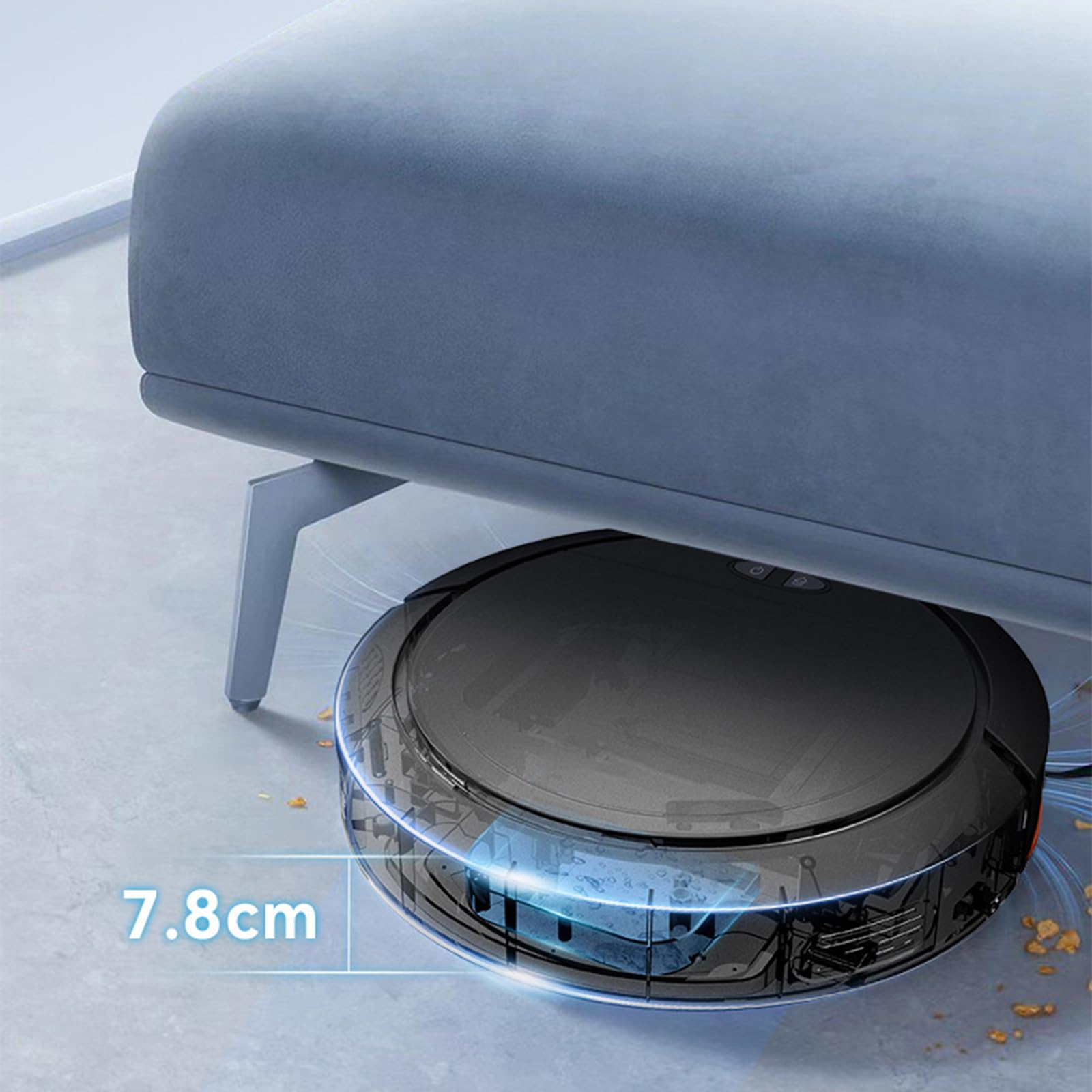 3-in-1 Robot Vacuum and Mop Combo with 2700Pa Strong Suction - Self-Charging Smart Vacuum Cleaner with APP Control for Pet Hair, Hard Floors & Low Carpets (White) | Perfect for Homes with Pets, Hardwood Floors & Daily Cleaning