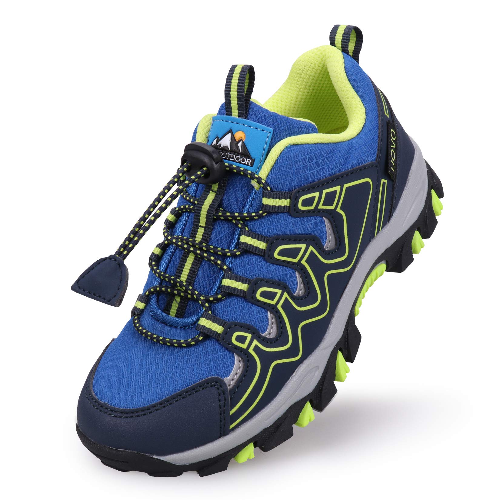 **UOVO Boys Sneakers - Waterproof Running & Hiking Shoes for Kids - Slip-Resistant Outdoor Athletic Shoes for Little & Big Boys - Perfect for School, Sports & Play**
