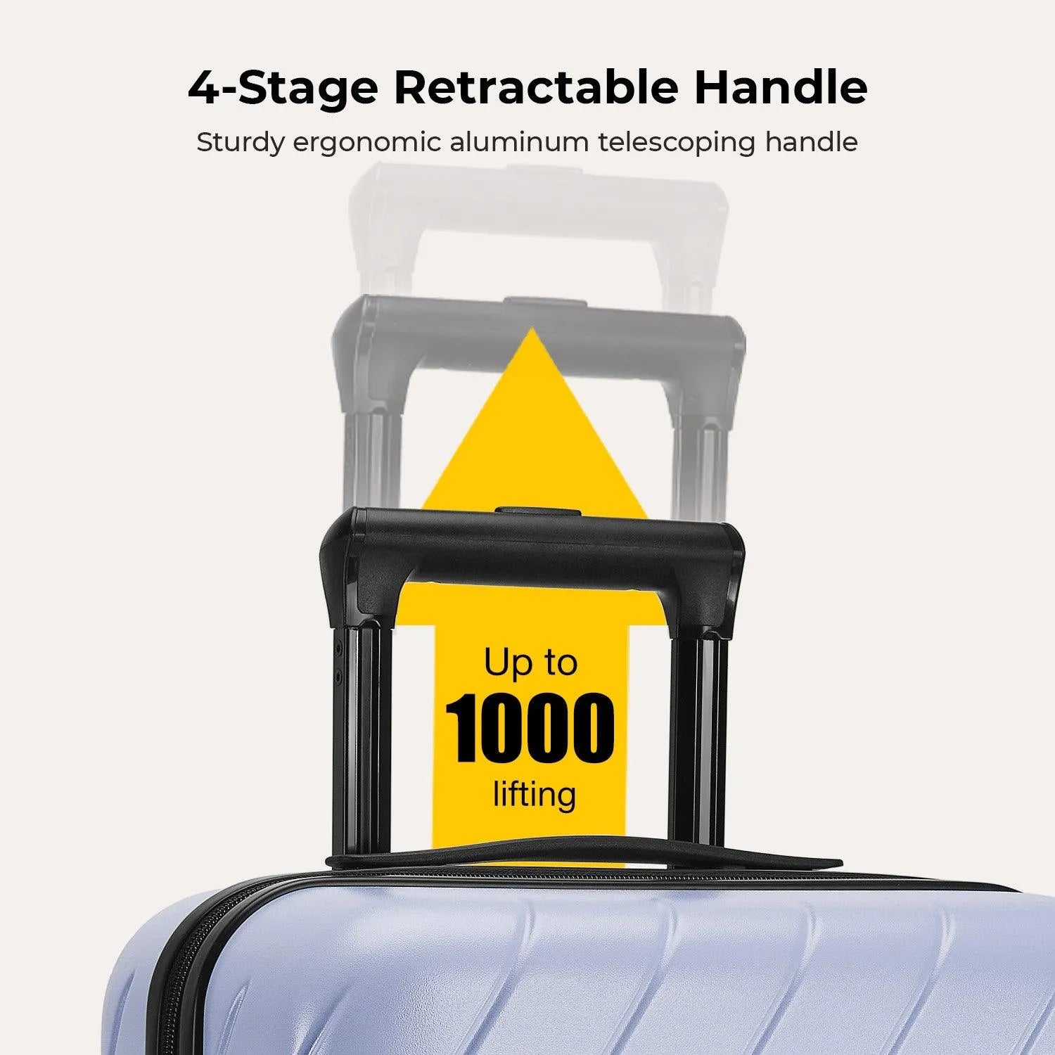 Daren 16-20 Inch Lightweight Hardside Carry On Luggage - Perfect for Air Travel, Business Trips & Weekend Getaways