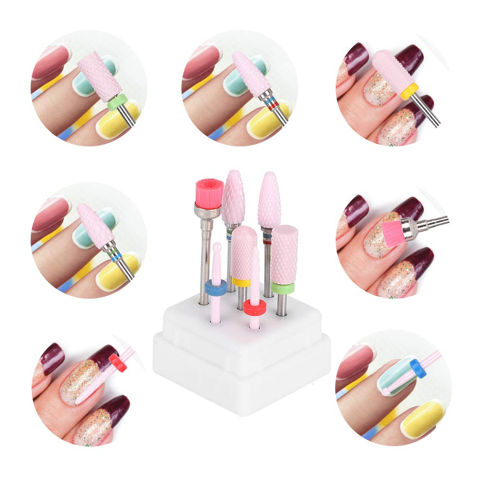 Ceramic Nail Grinding Head & Sanding Head - 2.35mm Shank for Professional & Home Manicure | Perfect for Nail Salons, DIY Nail Care & At-Home Grooming
