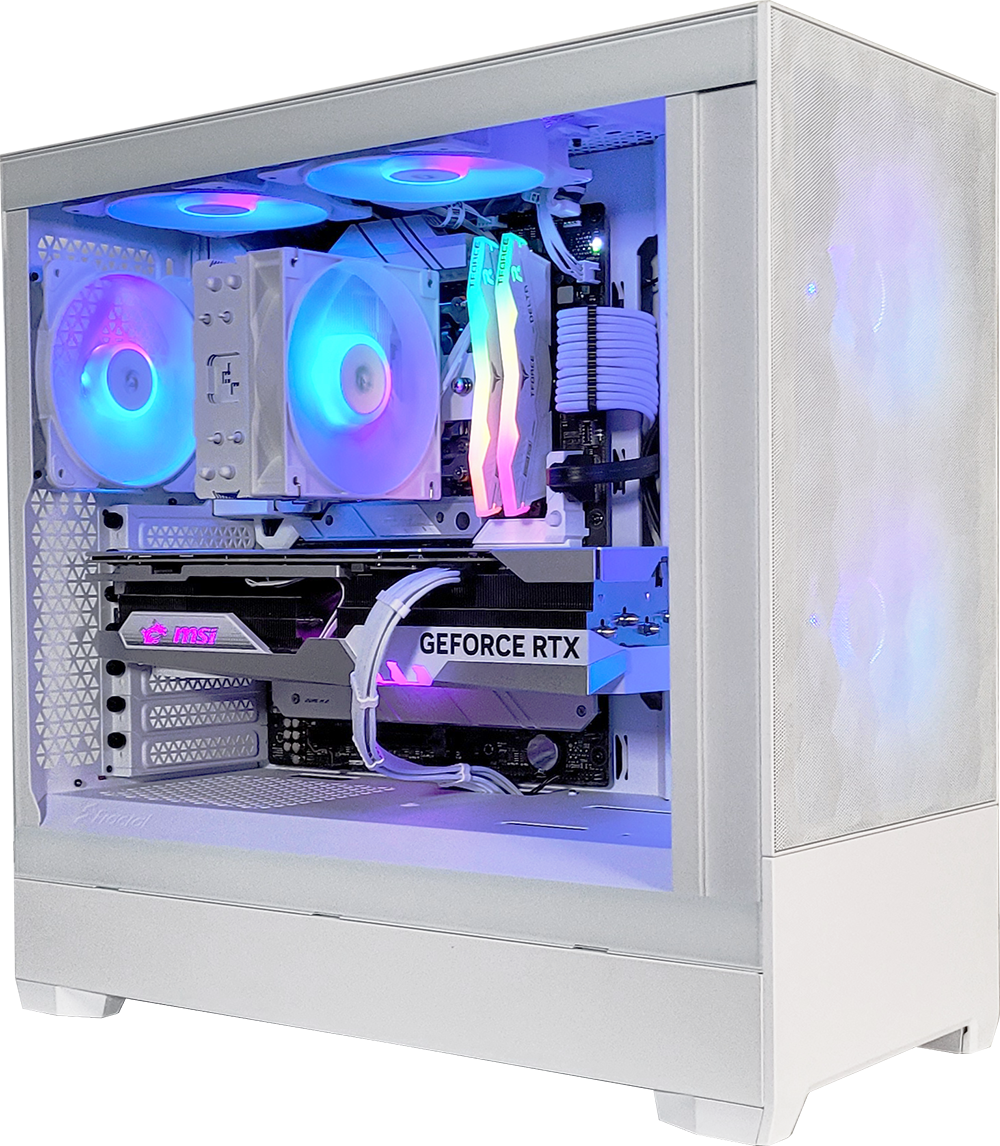 XOTIC PC G5 Pop Air GHOST Black Label Gaming Desktop - AMD X670 RYZEN Processor, DDR5 RAM, High Performance Gaming PC for Streaming & Esports