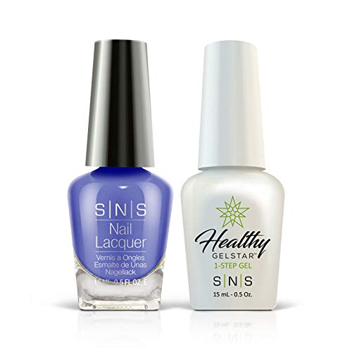 SNS Nails Duo Set - Nail Polish & UV Gel Kit #LV01 for Long-Lasting Manicures at Home or Salon