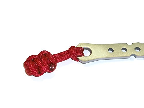 RedVex Paracord Zipper Pulls - Cobra Style Lanyards for Knives & Gear (Red, 2.5