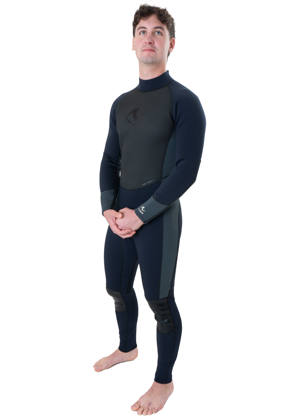 Swiftwater Men's 2.5mm Back Zip Steamer Wetsuit for Surfing, Diving & Water Sports - Thermal Protection & Comfort