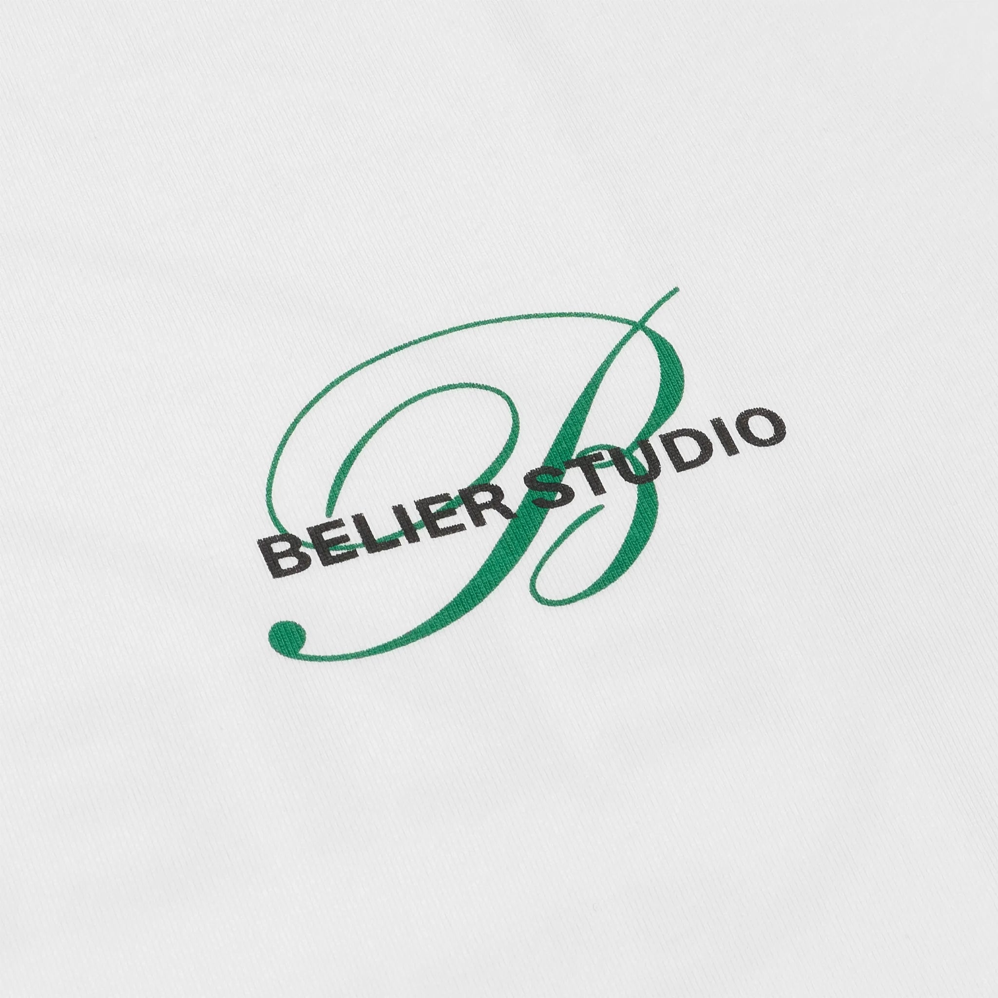 Belier White Initial Studio T-Shirt - Custom Monogram Tee for Men & Women - Perfect for Casual Wear, Gifts, and Personalized Fashion