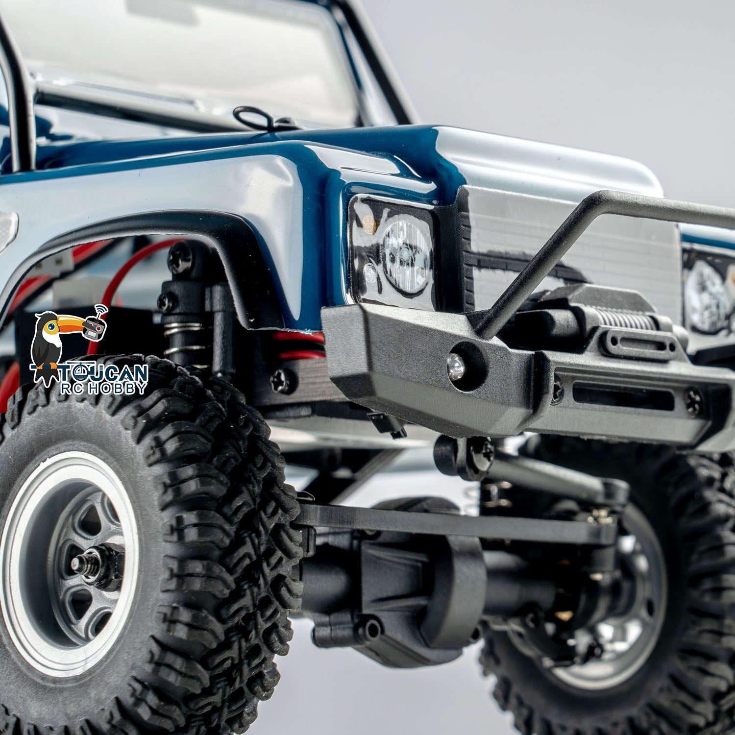 1:24 Scale 4x4 RC Off-Road Truck - 4WD Remote Control Crawler Car with DIY Simulation Model, ESC Servo & LED Light System - Perfect for Indoor/Outdoor Rock Crawling & Off-Road Adventure Play