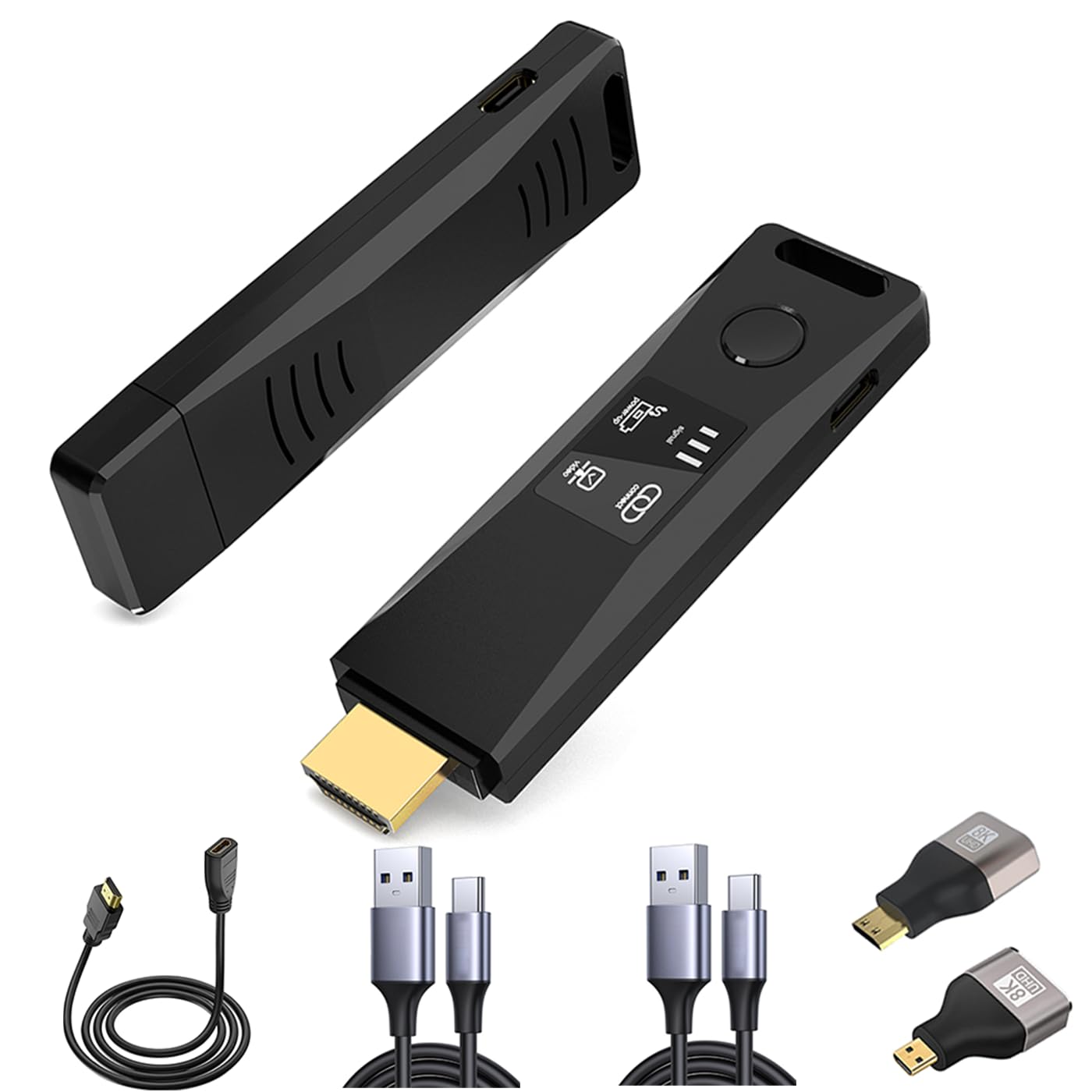 4K Wireless HDMI Transmitter & Receiver Kit - Long Range HDMI Extender for TV, Projector, Monitor | Wireless Video & Audio Streaming for Home Theater, Gaming, Presentations | No Bluetooth Needed | Perfect for Conference Rooms, Living Rooms & Gaming Setups