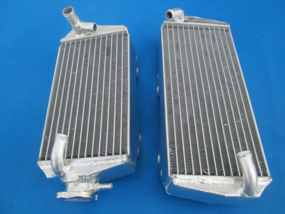 Suzuki RMZ450 RMZ 450 Radiator & Y Hose Kit (2008-2015) - High Performance Aluminum Cooling System with Yellow Finish for Off-Road Racing and Motocross