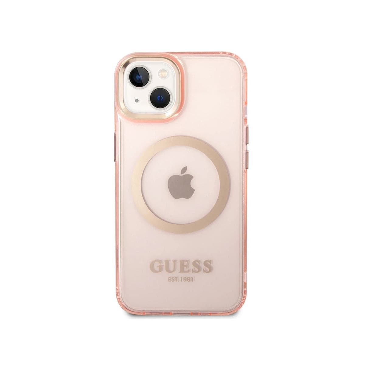 GUESS iPhone 14 Plus Ring Edition Phone Case - Slim Protective Cover with Finger Strap for Women & Men - Perfect for Work, Travel, and Daily Use