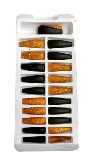 24 Pairs Reusable Press On Nails - Lightweight Fake Nails Kit with Strong Adhesive for Long Lasting Wear | Easy to Apply & Remove | Perfect for Weddings, Parties, Date Nights & Special Occasions | Design 2