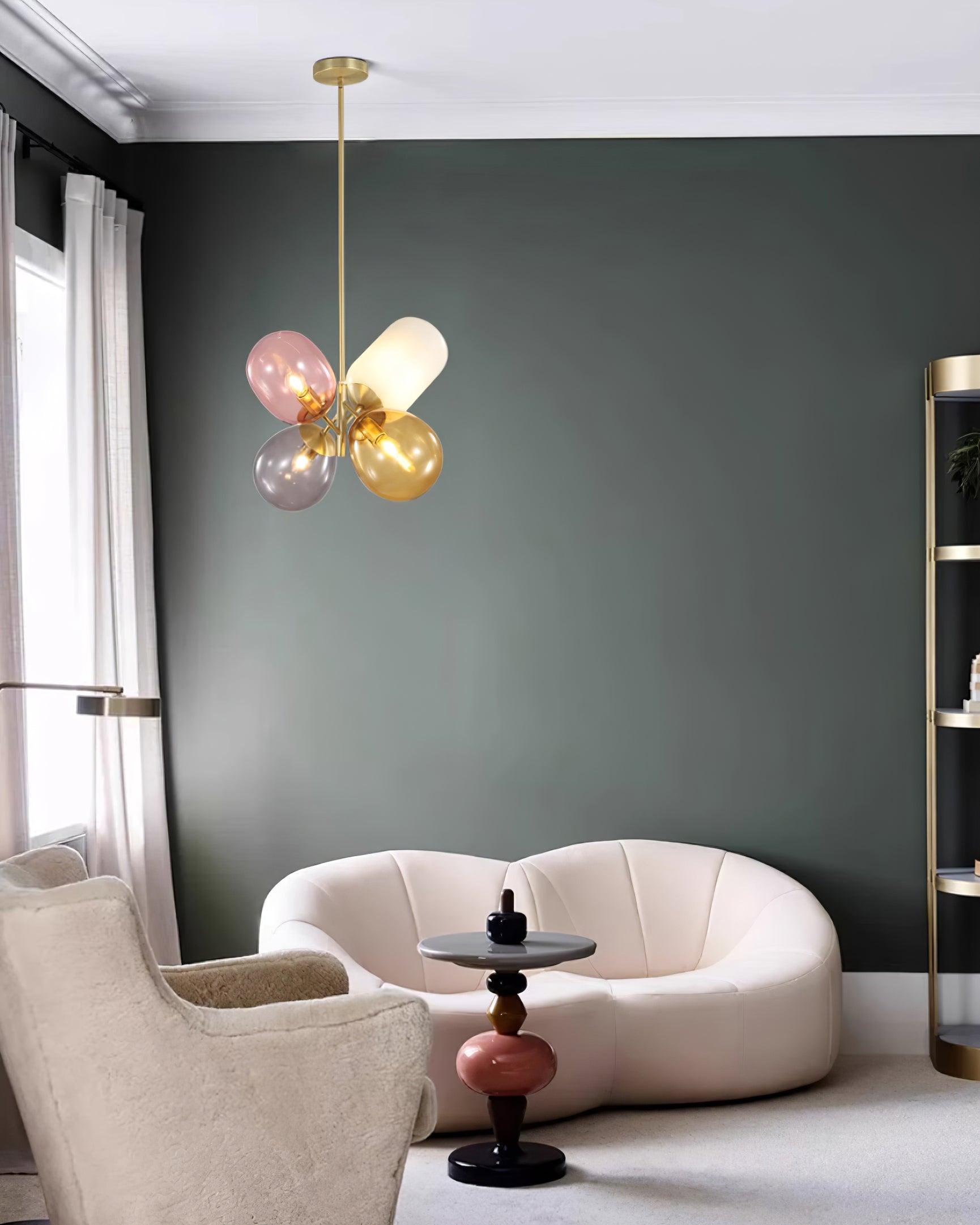Elegant Balloon Glass Pendant Light - Modern Hanging Chandelier for Dining Room, Kitchen Island & Bedroom Decor