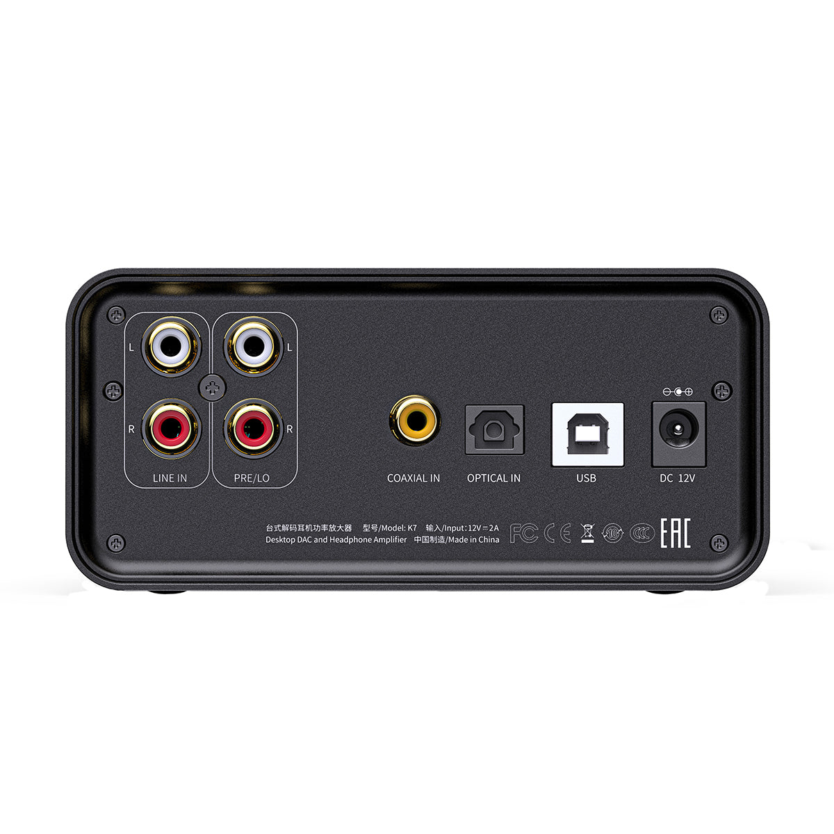 FiiO K7 Balanced Desktop DAC and Headphone Amplifier - High-Resolution Audio for Home & Studio Use (Open Box) - Perfect for Audiophiles, Music Producers & Gaming Enthusiasts