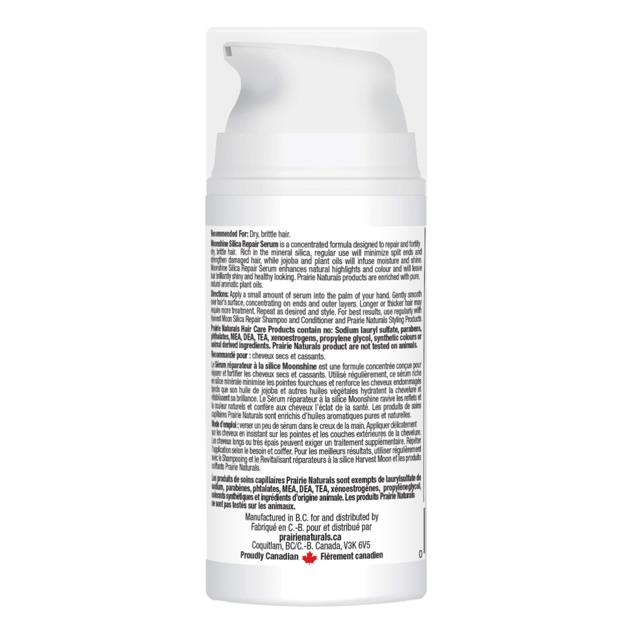 Moonshine Silica Hair Repair Serum - Strengthening & Nourishing Treatment for Damaged Hair - Perfect for Daily Use & Salon Styling