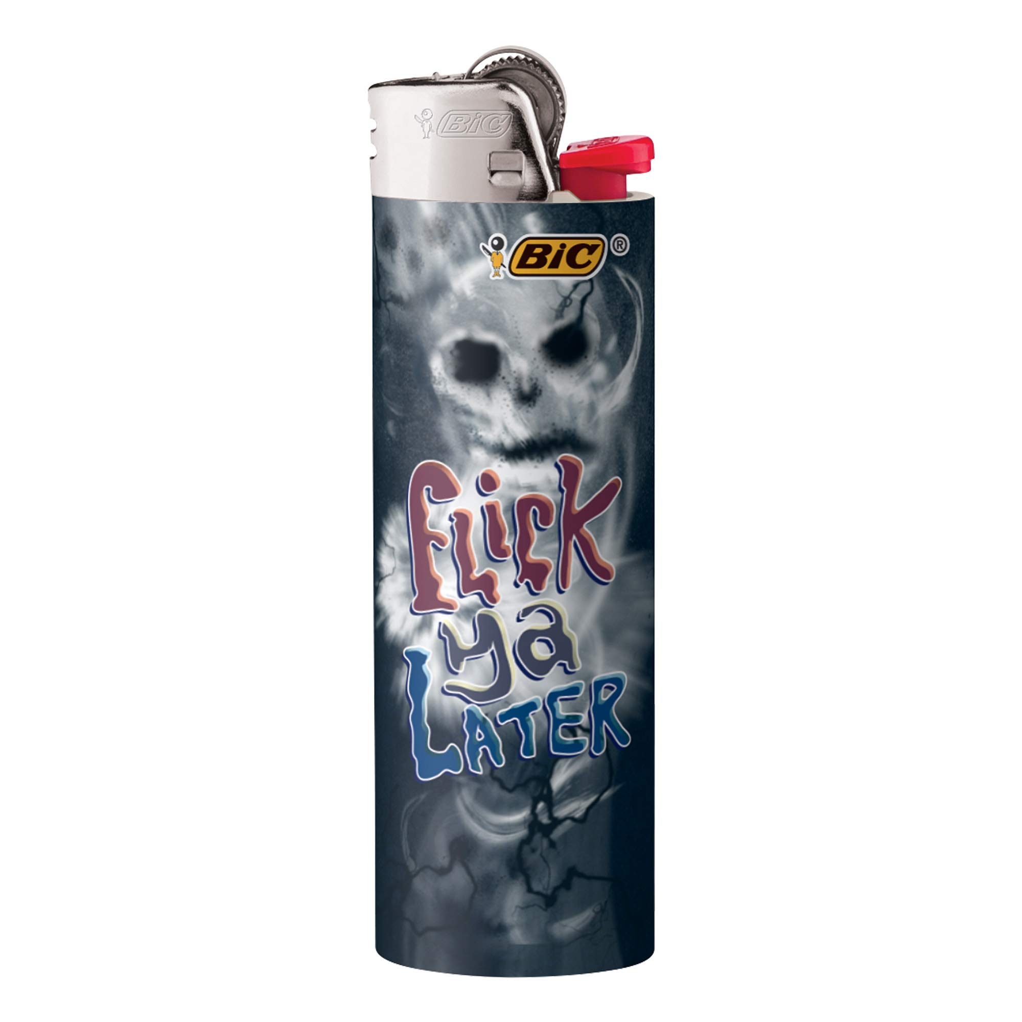 BIC Special Edition Flick My BIC Series Lighters - 50-Pack of Windproof Pocket Lighters for Camping, BBQ & Outdoor Adventures