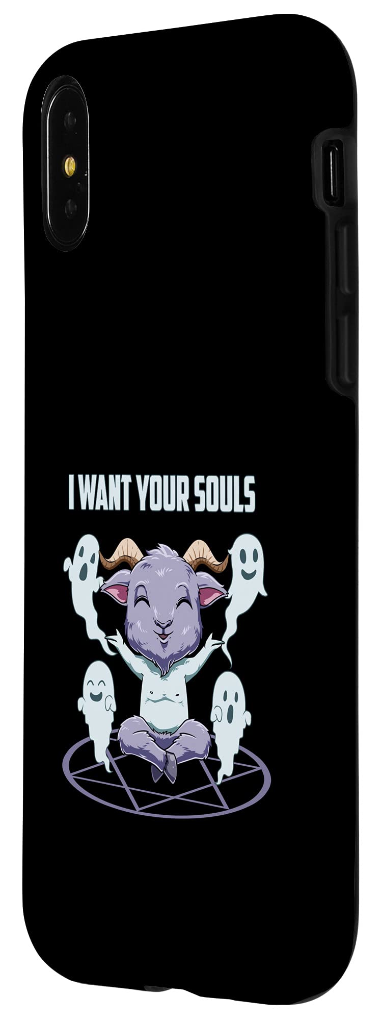 Cute Baby Baphomet Devil Phone Case for iPhone X/XS - Protective & Stylish Cover for Everyday Use & Halloween Costumes