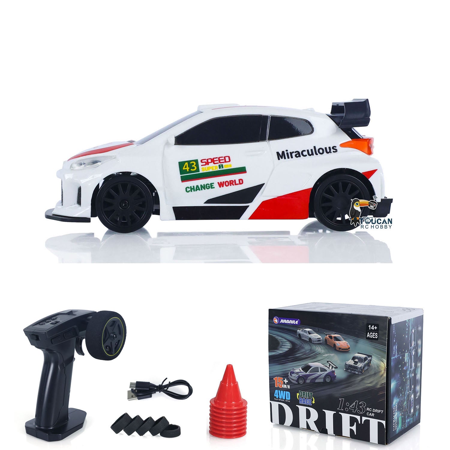 1/43 High Speed RC Racing Car - 4WD POLO Radio Controlled Drift Vehicle with 2.4G Remote | Ready-to-Run Mini Model Toy for Kids | Perfect for Indoor Racing, Backyard Drifting & Birthday Gifts