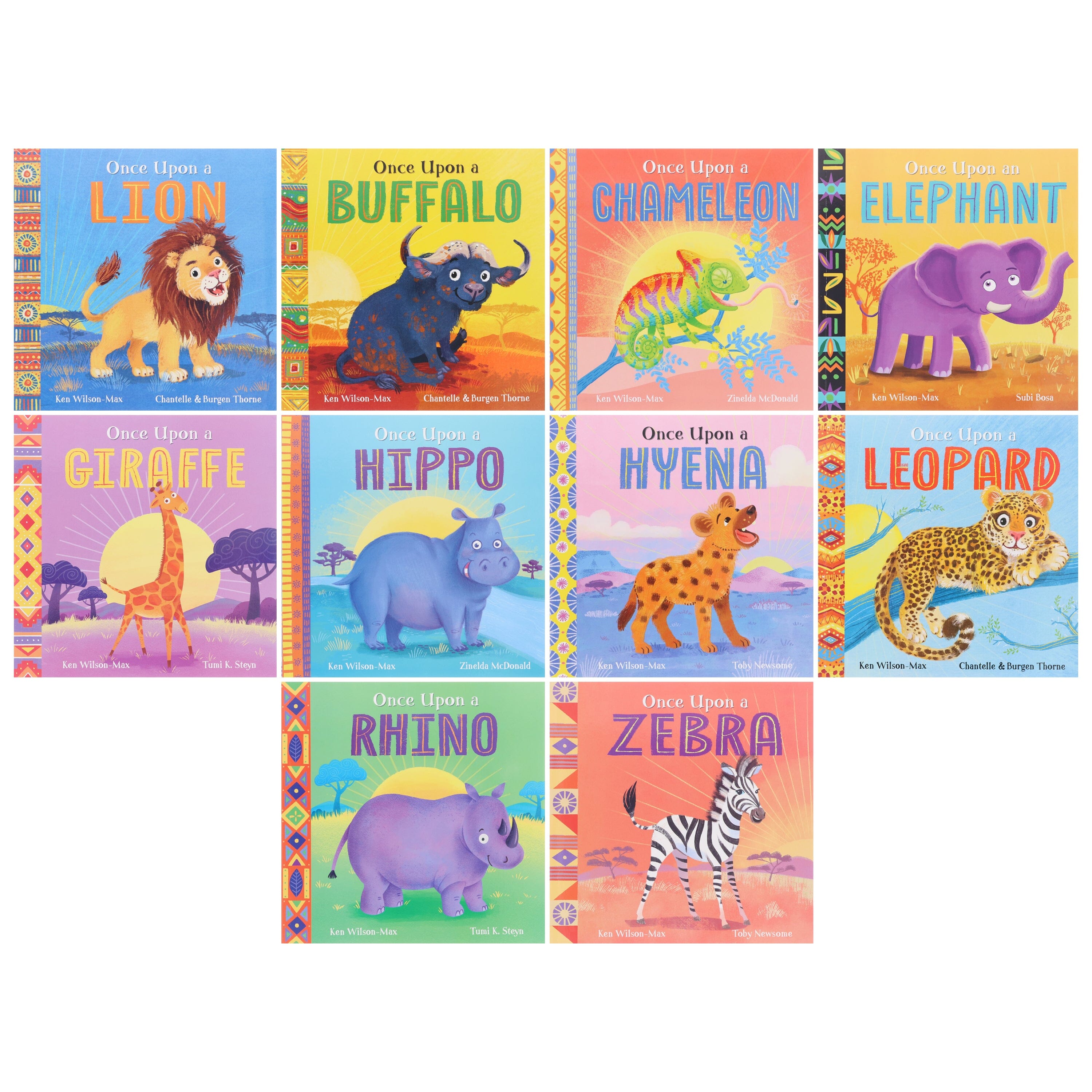 African Stories: Once Upon Animals Series by Ken Wilson - 10 Book Collection Set for Kids Ages 3-5 | Paperback Children's Books | Perfect for Bedtime Reading & Early Learning