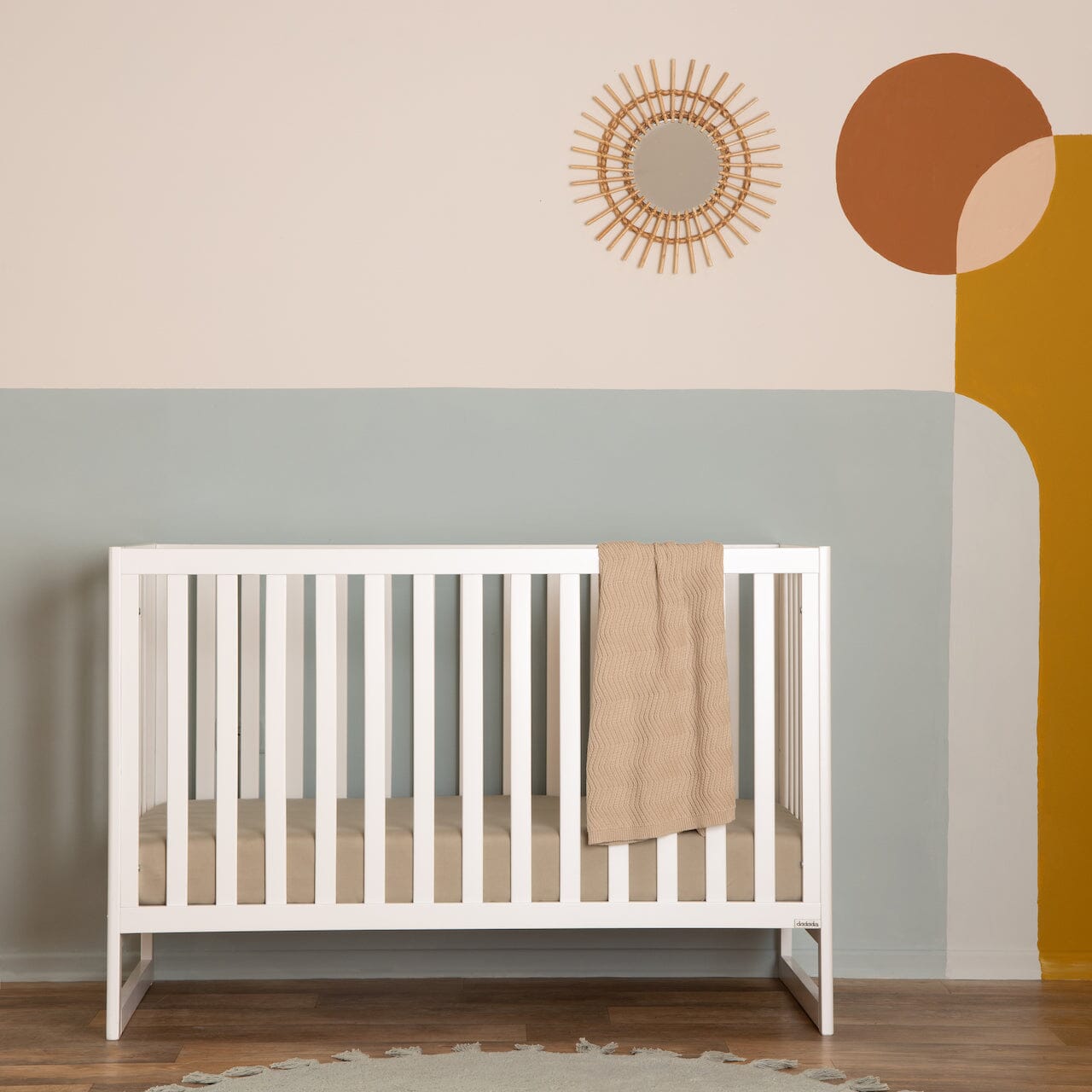 Austin 3-in-1 Convertible Baby Crib - White Nursery Furniture for Newborn to Toddler | Safe & Stylish Bedroom Essential for Modern Parents