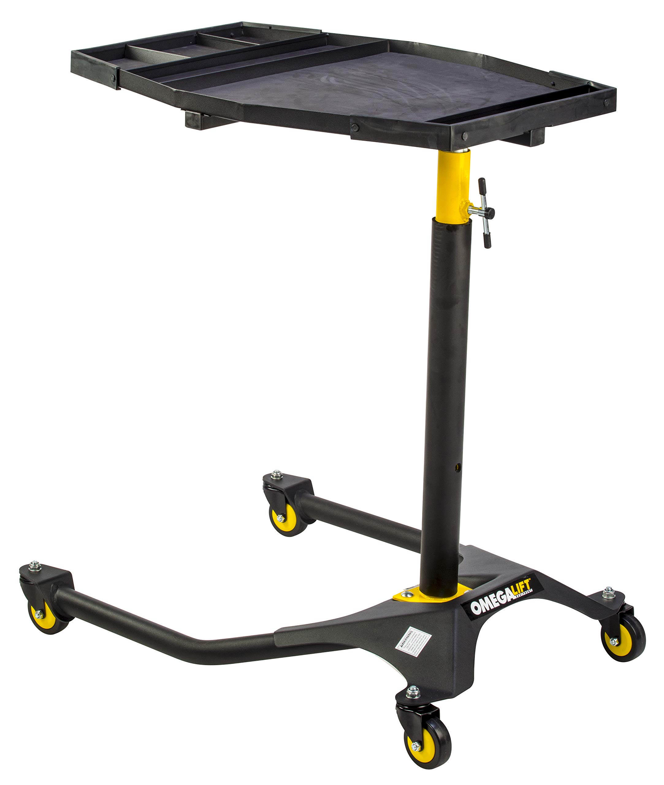 97531 Black Rolling Automotive Service Tray - 1 Pack Heavy Duty Utility Cart for Mechanics & DIY Car Repair - Perfect for Garage, Workshop & Auto Maintenance