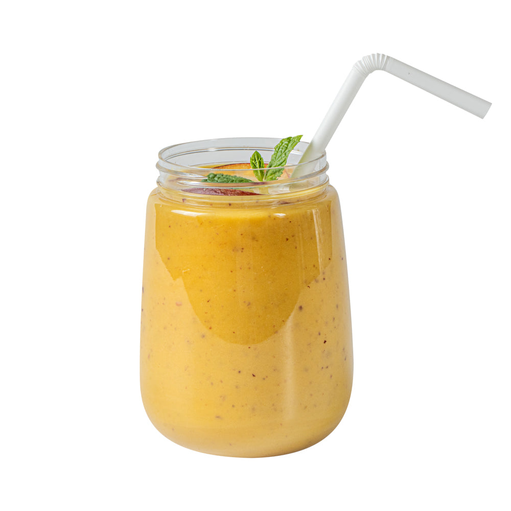 Eco-Friendly Compostable PLA/PBAT Plastic Straws - Flexible, Biodegradable, 8 1/4 Inch (100 Count) - Perfect for Restaurants, Cafes, and Home Use