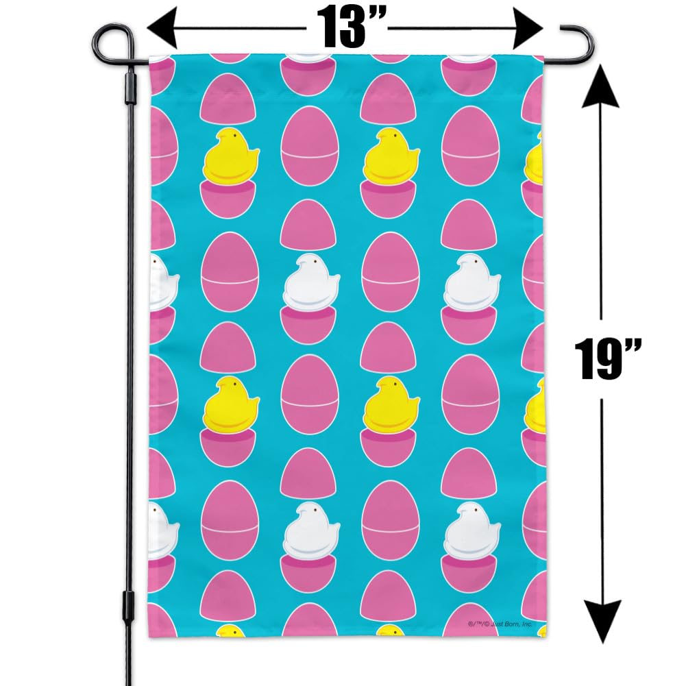 Peeps Easter Eggs Garden Flag for Spring Yard Decor
