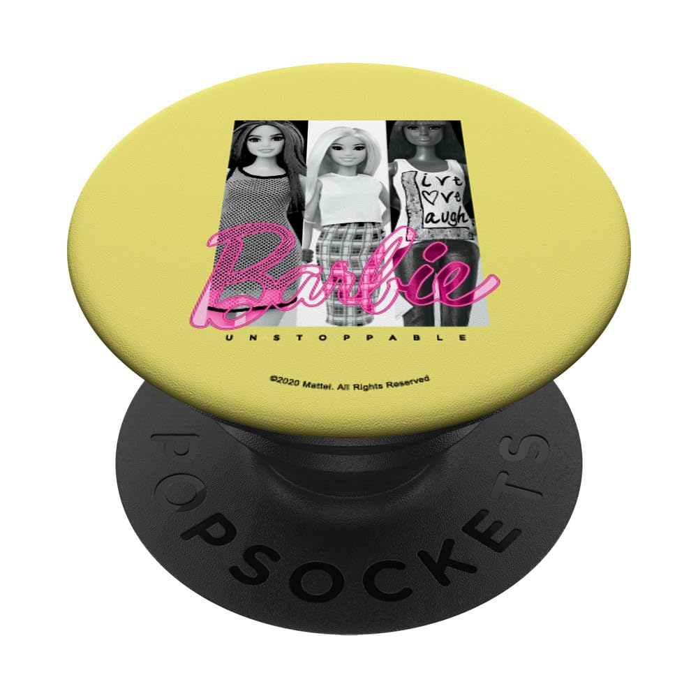 Barbie Unstoppable PopSockets Standard PopGrip - Swappable Phone Grip & Stand for Smartphones - Perfect for Selfies, Gaming, and Everyday Use
