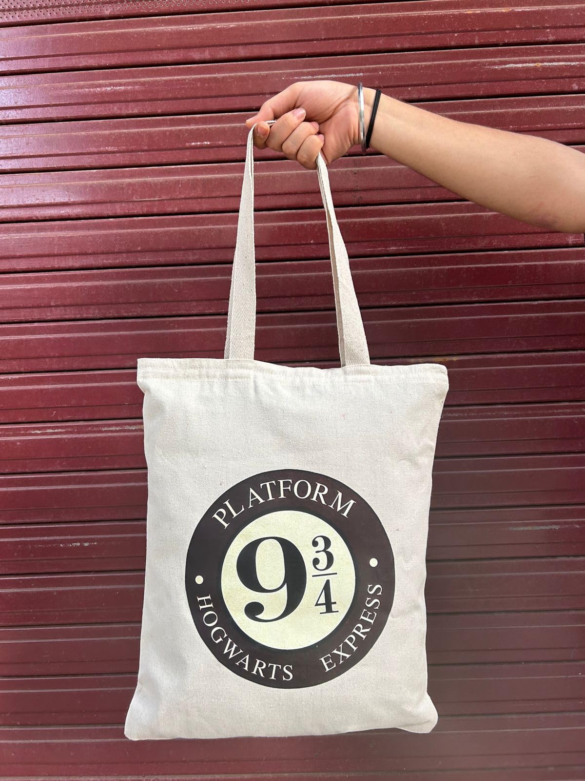Harry Potter Themed White Tote Bag - Reusable Shopping & Grocery Bag Bundle | Durable Multipurpose Eco-Friendly Cotton Tote for Fans, School, Work, Beach & Daily Use