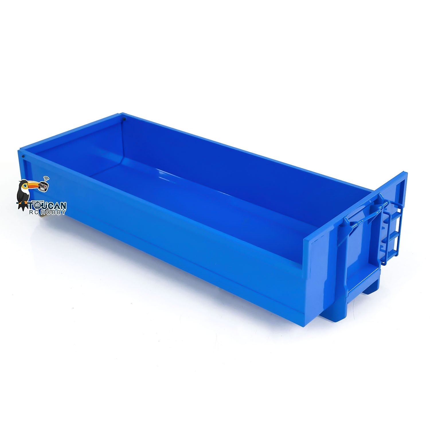 Metal U-Shaped Short High Bucket for 1/14 & 8x8 RC Full Dump Truck - Compatible with 10x10 Radio Controlled Hydraulic Cars - Painted DIY Model Parts - Perfect for RC Construction Vehicle Scenes & Off-Road Play