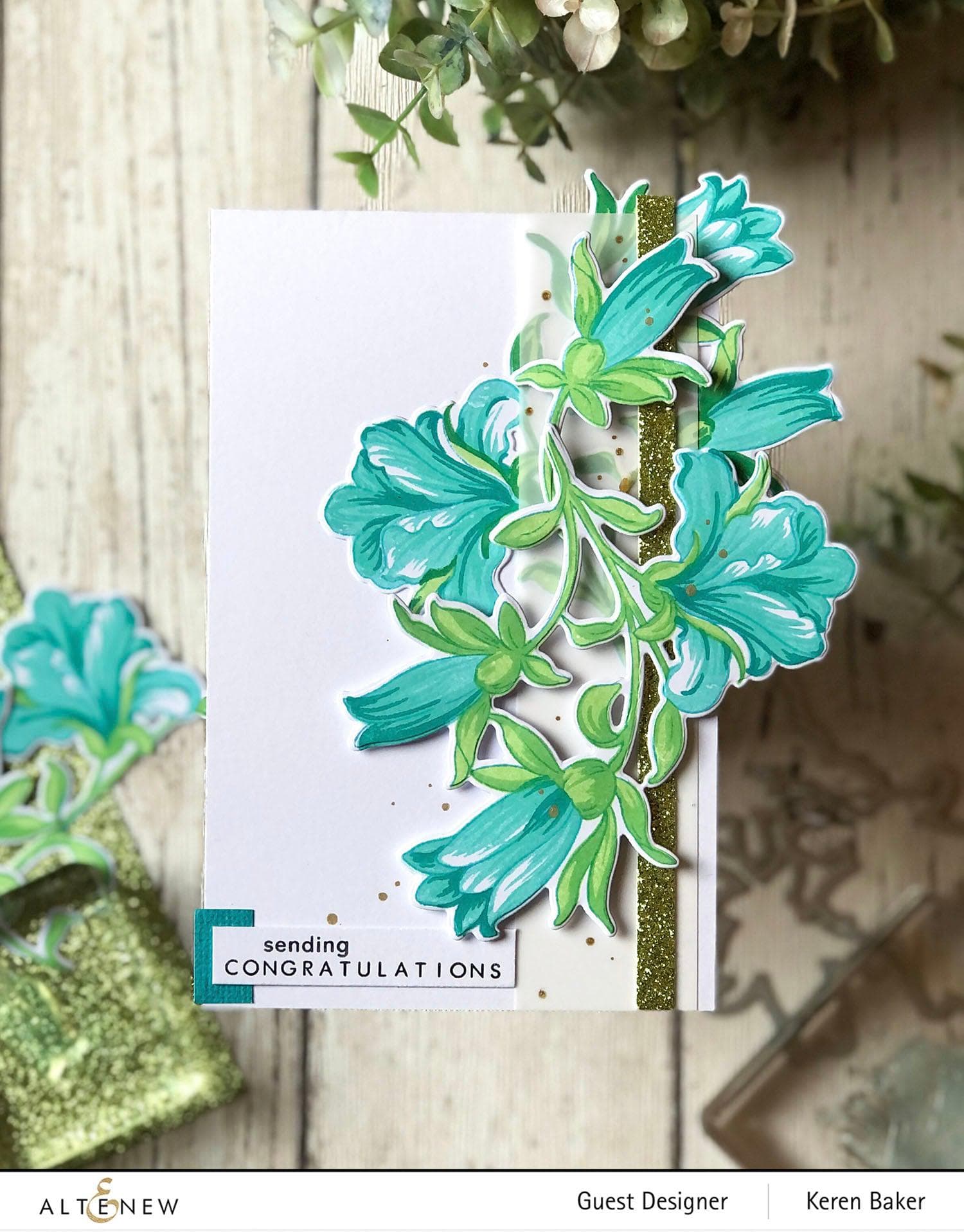 Build A Flower: Giant Bellflower Layering Stamp & Die Set for Card Making, Scrapbooking & DIY Paper Crafts - Perfect for Handmade Greeting Cards, Wedding Invitations & Home Decor Projects