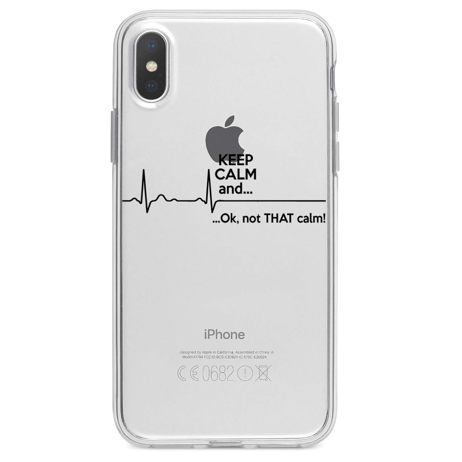 Shockproof Hybrid Case for iPhone Xs MAX (6.5 Inch) - Durable TPU Bumper & Clear Acrylic Back with Tempered Glass Screen Protector - Protective Phone Cover for Outdoor, Sports, Gym & Daily Use - Perfect for Hiking, Running, Commuting & Extreme Activities