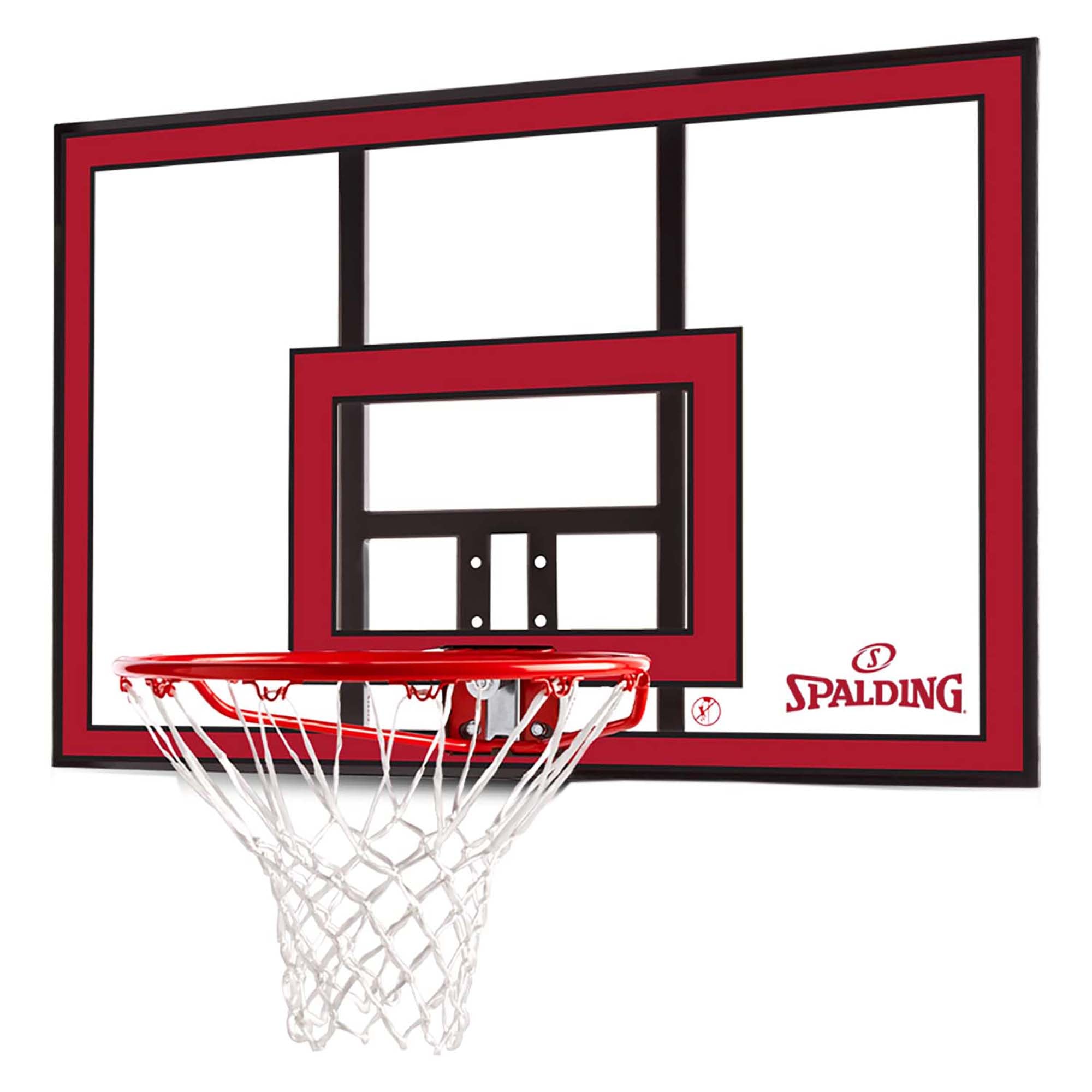 44 Inch Basketball Backboard with Mounting Bracket & Rim - Durable Outdoor Basketball Hoop System for Driveway, Backyard, and Gym Use