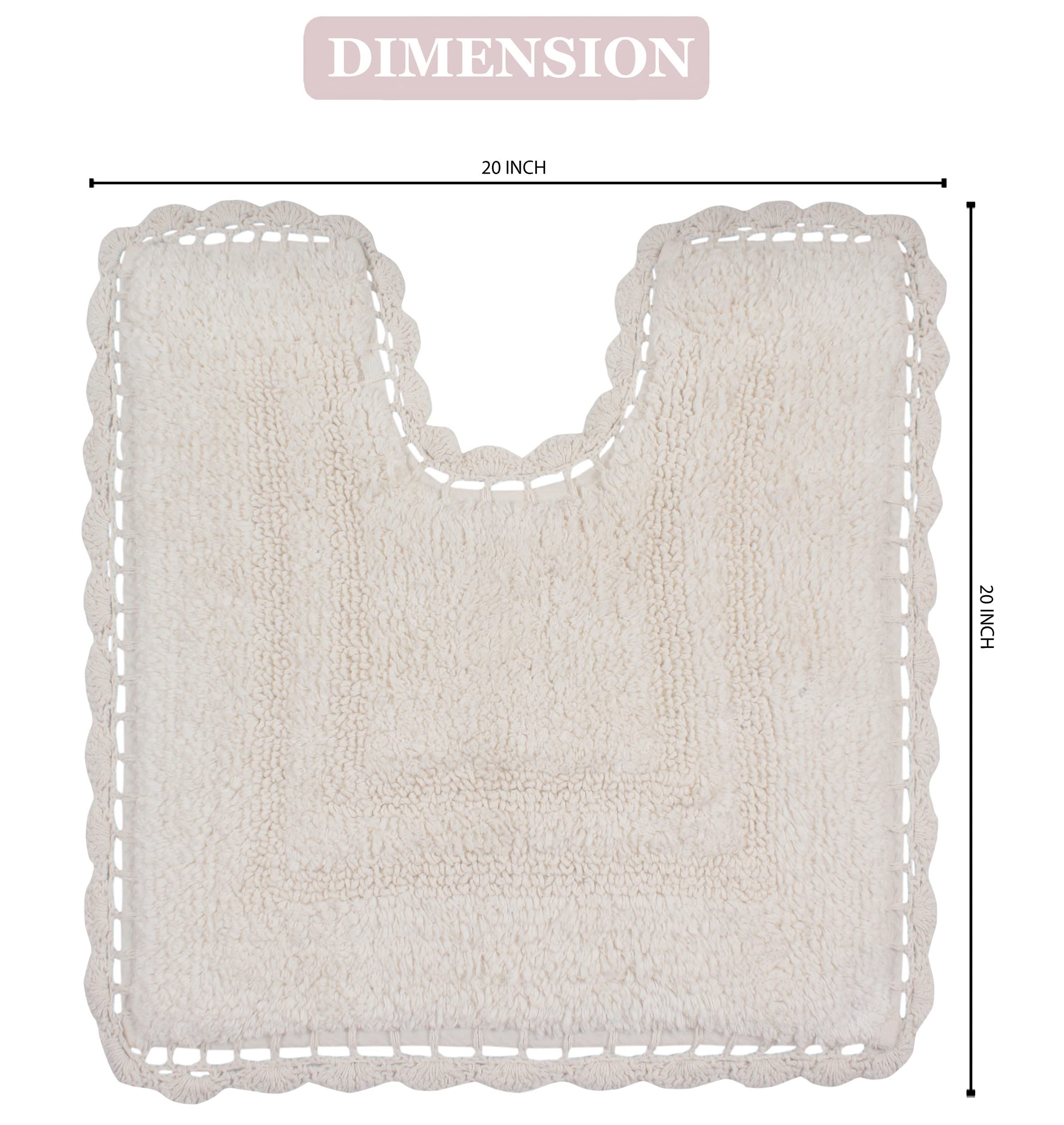 Home Weavers Reversible Cotton Bath Mat Set - Ultra Soft & Absorbent 20