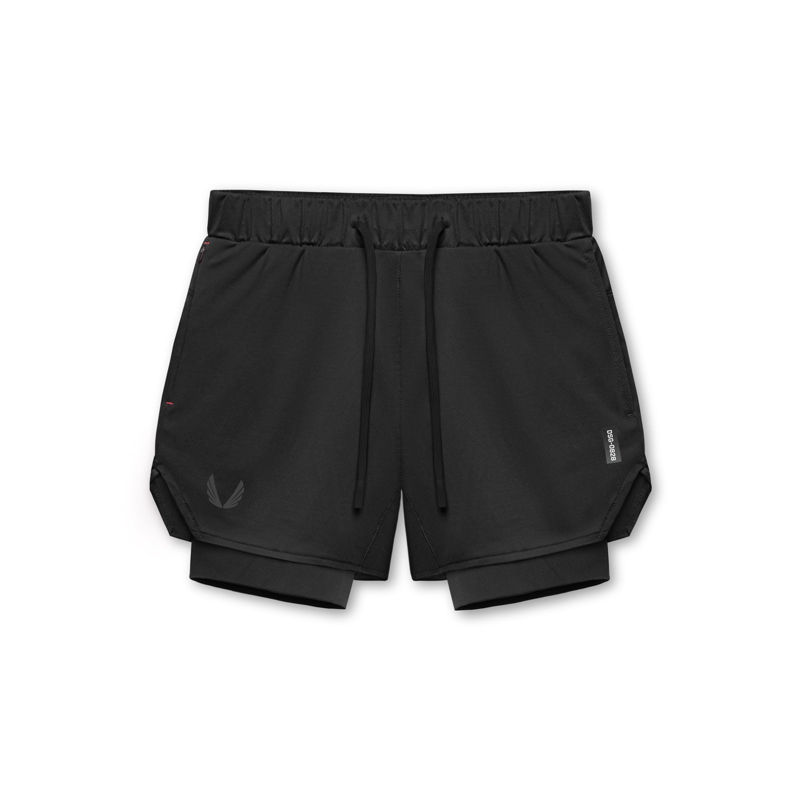 AeroSilver® 5 Liner Short - Black Wings/Black - Comfortable Men's Athletic Shorts for Running, Gym & Casual Wear