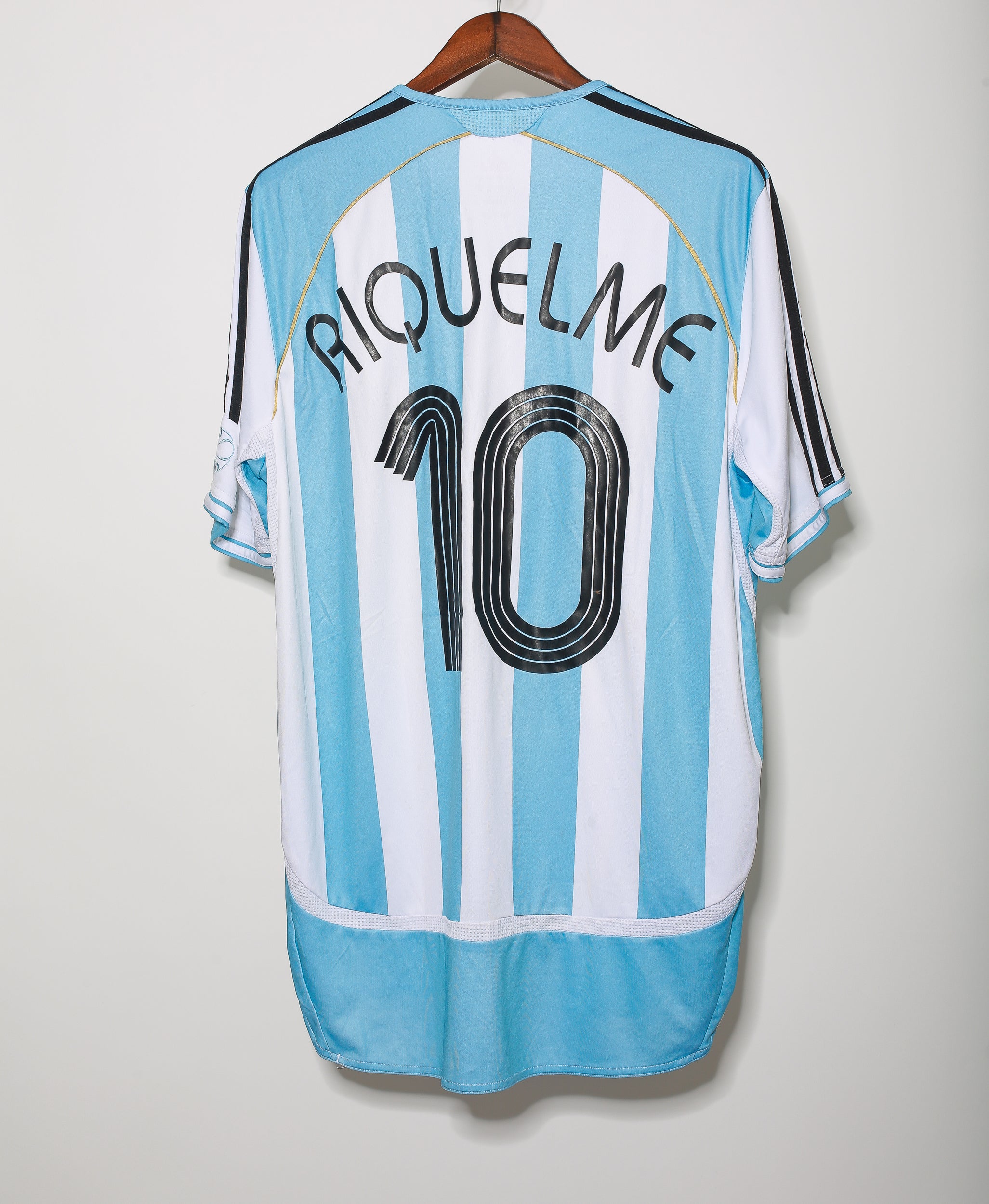 2006 Argentina #10 Riquelme Lionel Messi Soccer Jersey - Vintage Football Shirt for Collectors & Fans - Perfect for Matches, Cosplay & Display