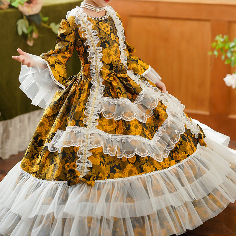 Elegant Baby Girls Pageant Dress for Toddlers - Princess Birthday Party Costume | Perfect for Beauty Contests, Photo Shoots & Special Occasions