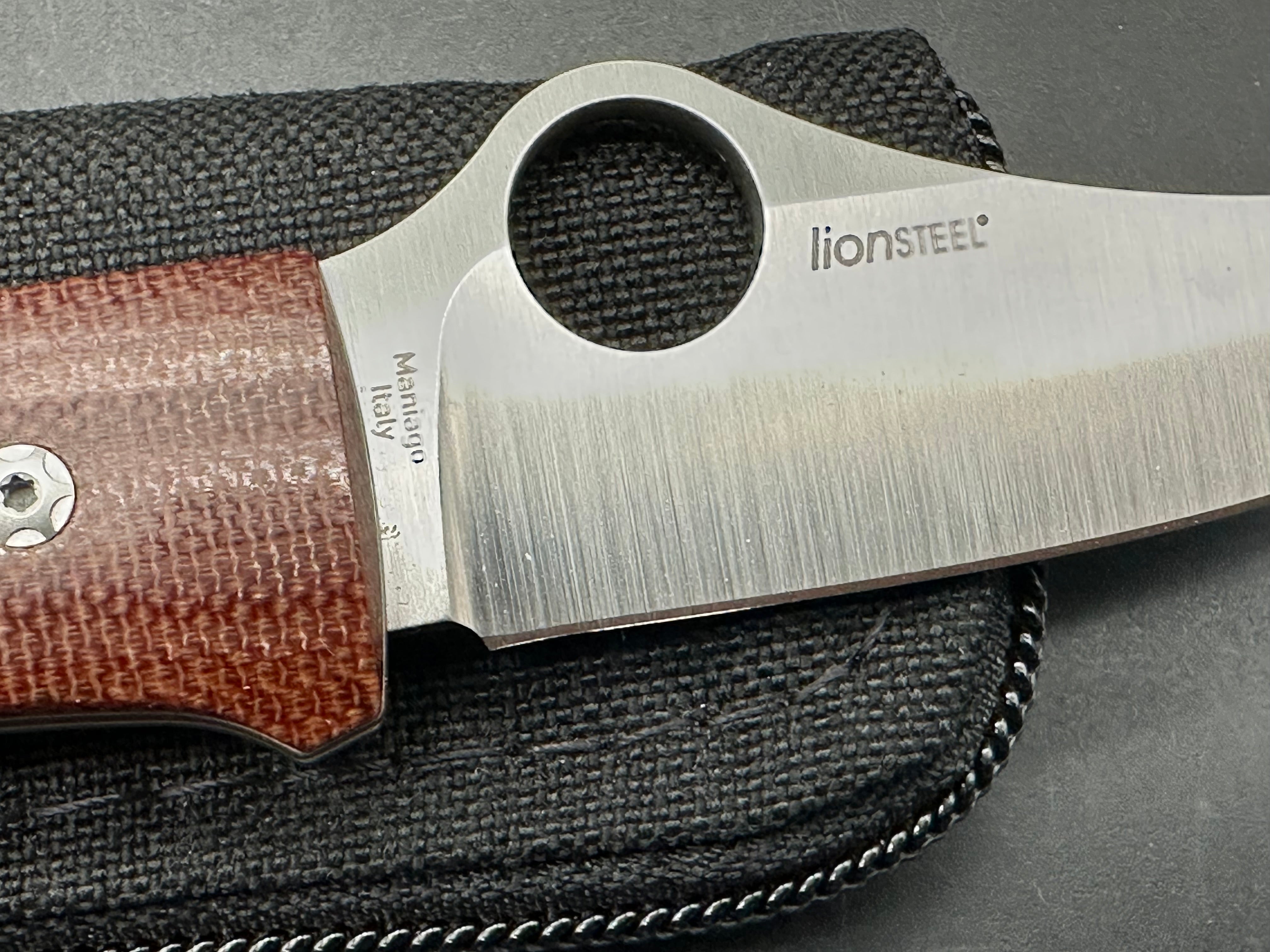 Spyderco SpyOpera Lockback Folding Knife with Brown Canvas Micarta Handle - EDC, Outdoor, Camping & Survival Tool