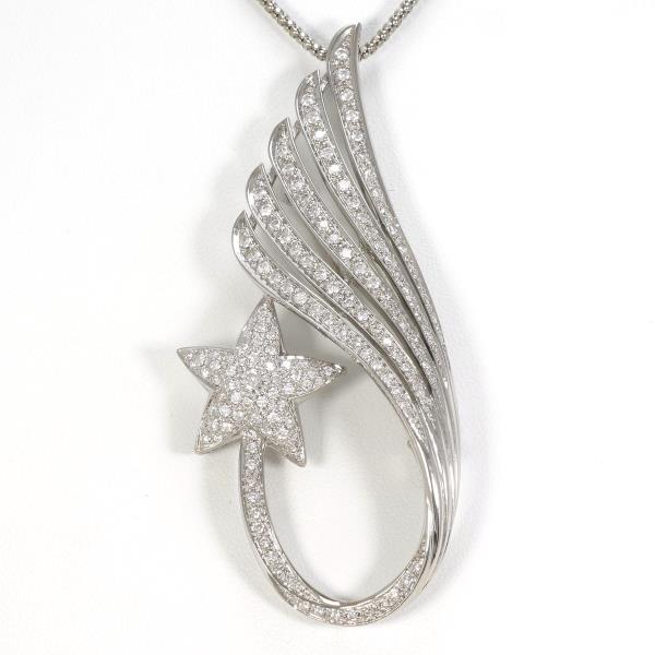 18K White Gold 2.03 Carat Diamond Convertible Necklace & Brooch - Elegant Jewelry for Weddings, Anniversaries and Special Occasions