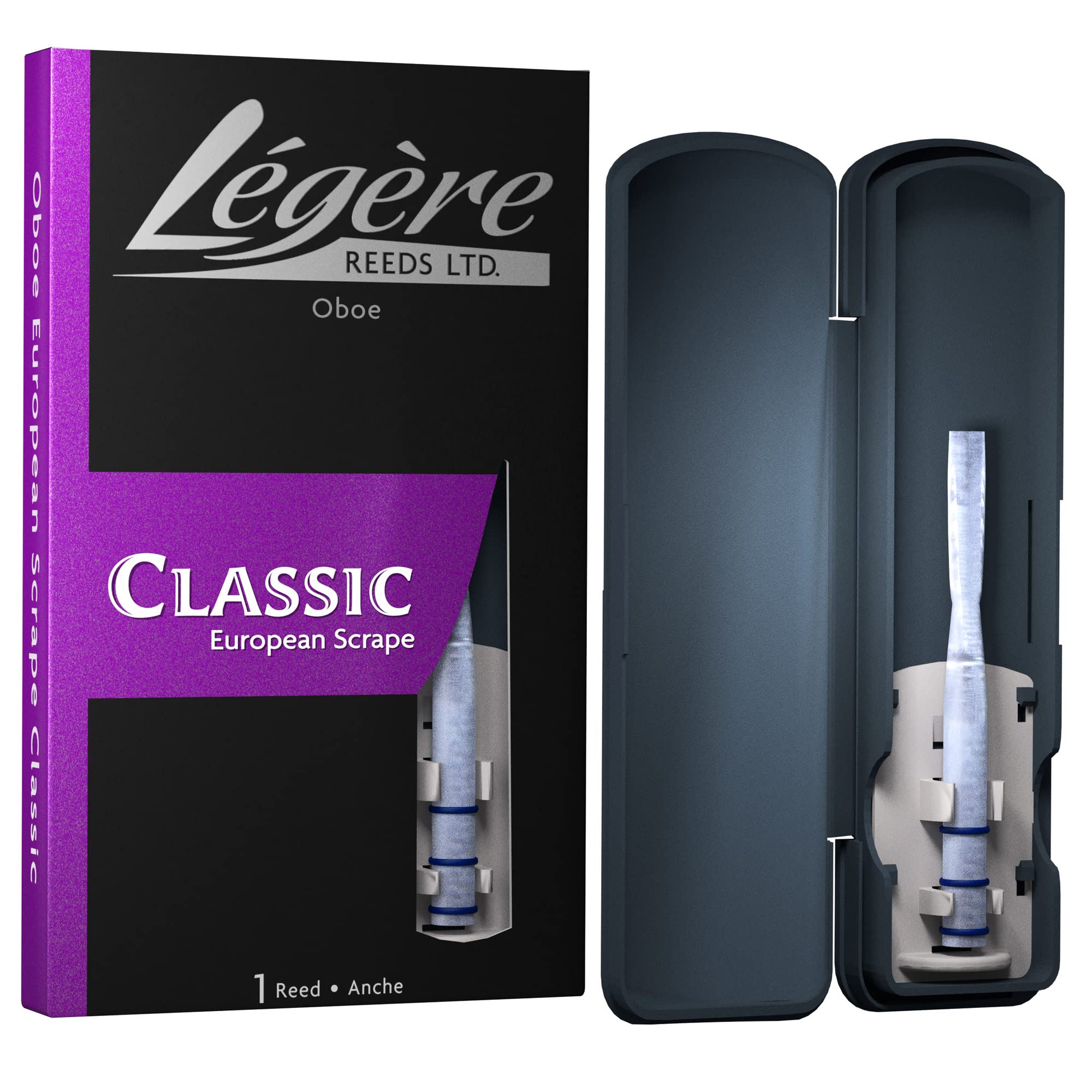 Premium Légère European Scrape Oboe Reeds - Medium-Hard Strength (DROEM) - Synthetic Woodwind Reeds for Professional Musicians & Students - Perfect for Orchestras, Concerts & Practice Sessions