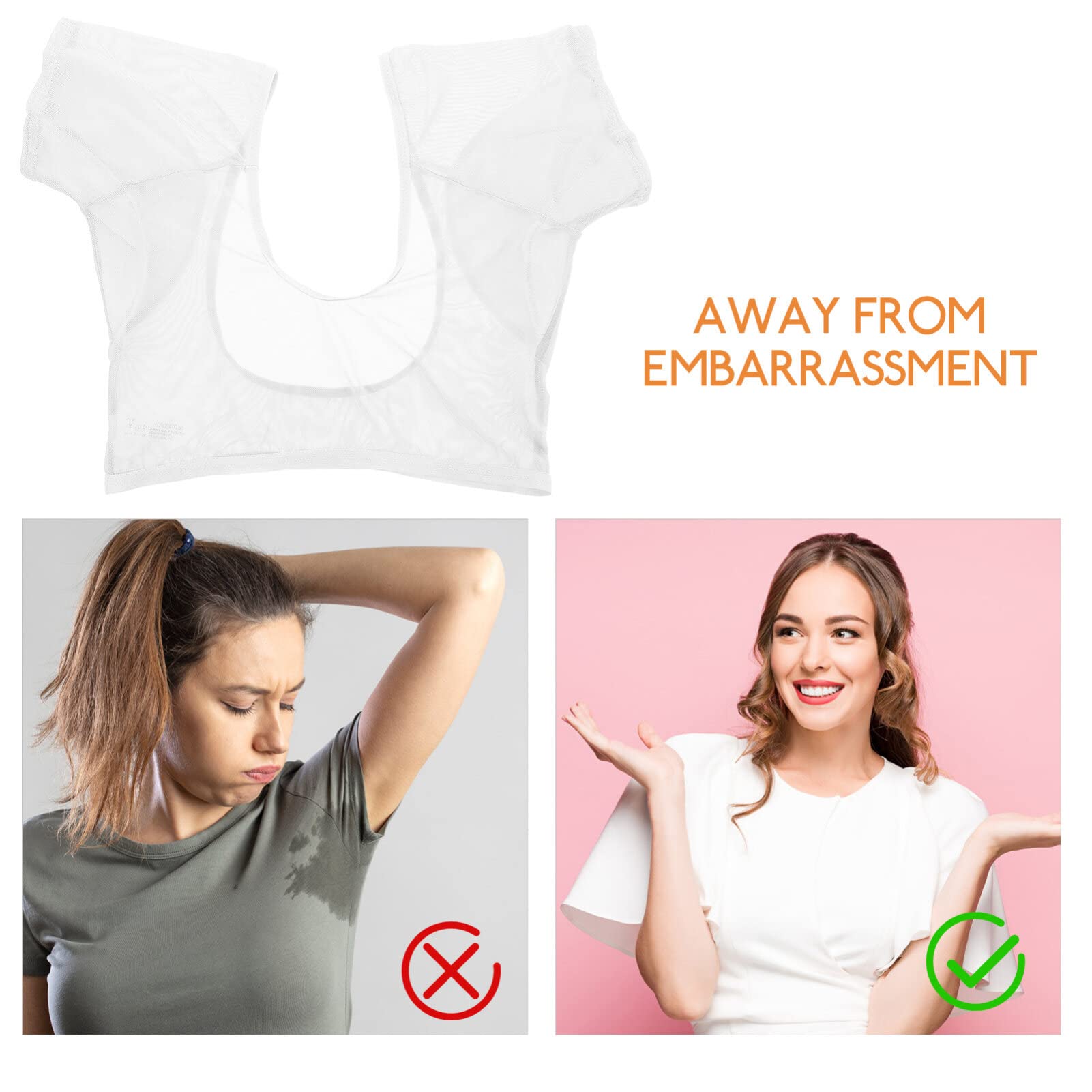 Healvian Sweat Proof Underarm Pads for Women & Men - Nylon Protection Undershirt, Travel Shirt Vest, Sweat Suits & Toiletries Bottles - Perfect for Workouts, Travel, Office & Daily Wear