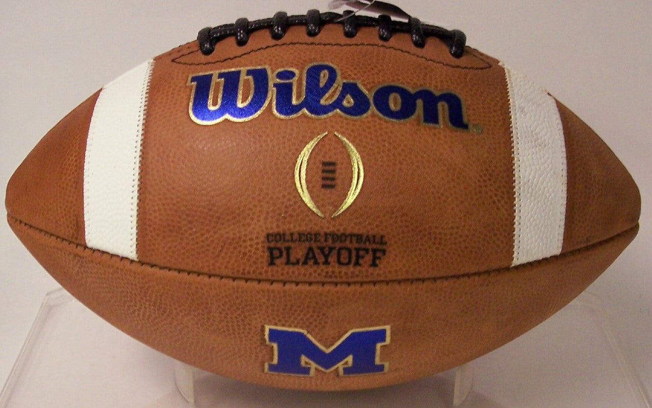 Authentic Wilson F1008 GST Michigan Game Model College Football - Official Playoff Football for Games, Training & Collectibles